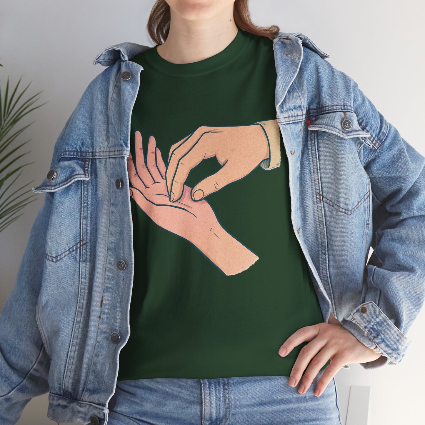 T-Shirt - Gentle Palm Reading Illustration Tee