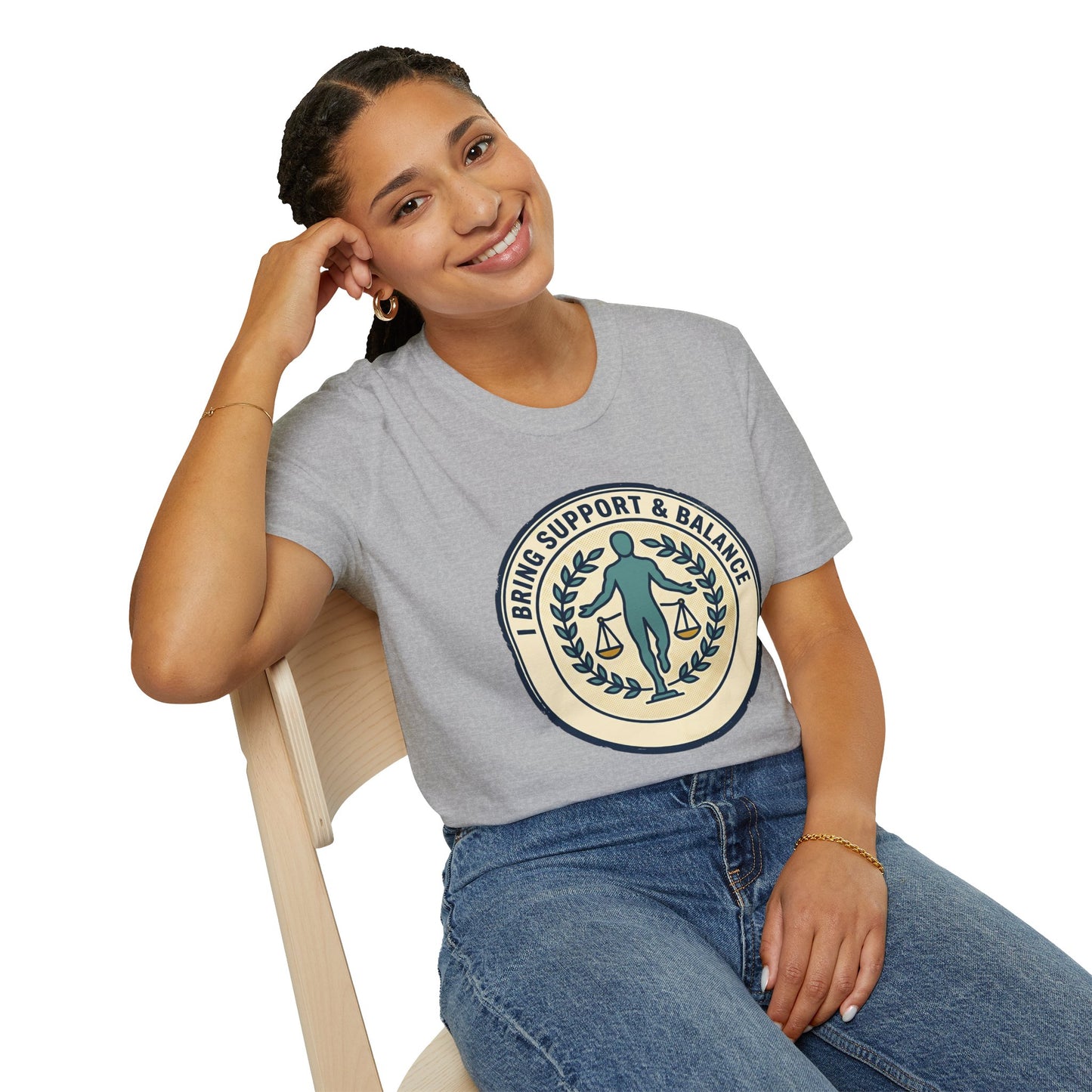 I Bring Support & Balance Graphic Tee-Balance & Support T-Shirt