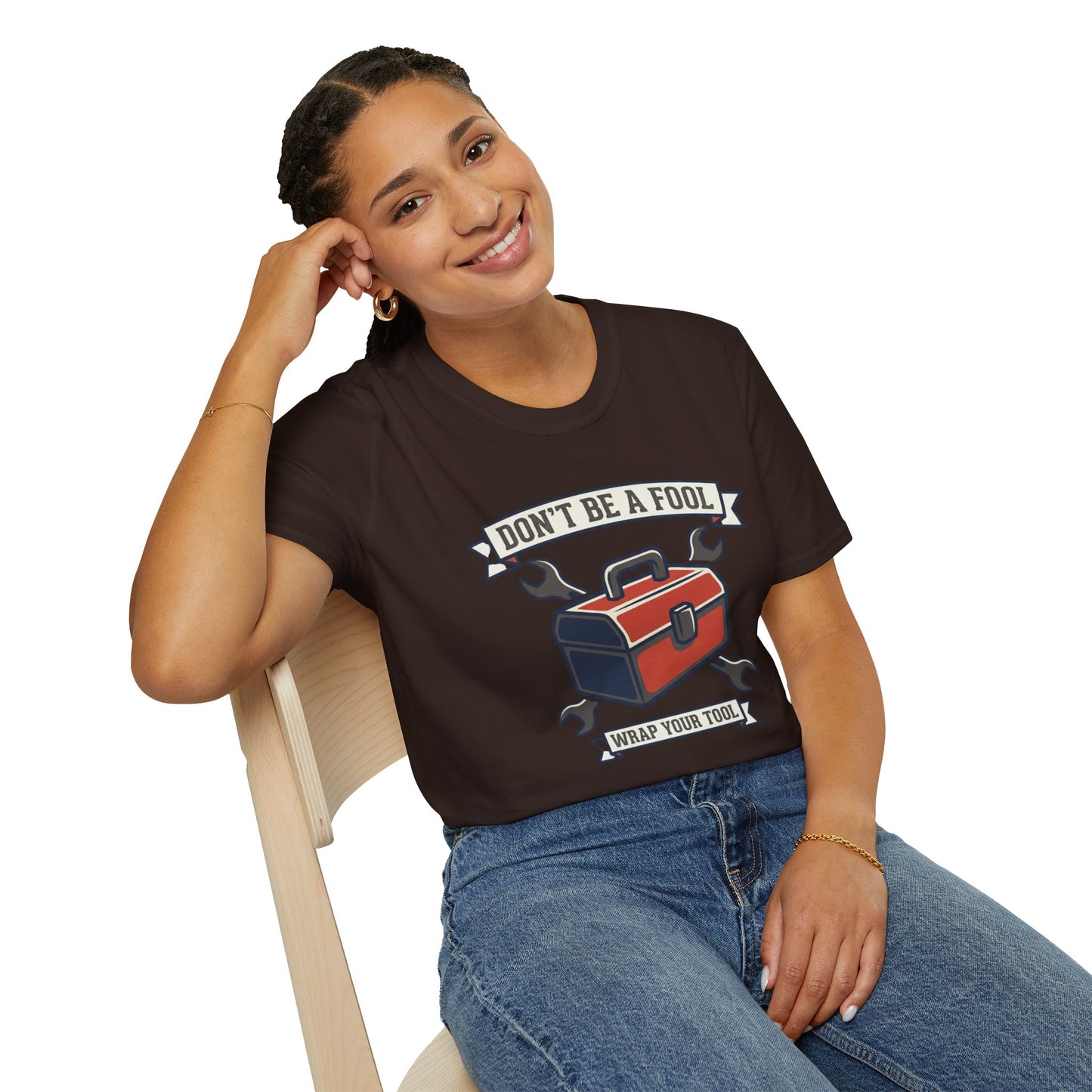 Don't Be a Fool Toolbox T‑Shirt — Wrap Your Tool Shirt for Mechanics & DIYers