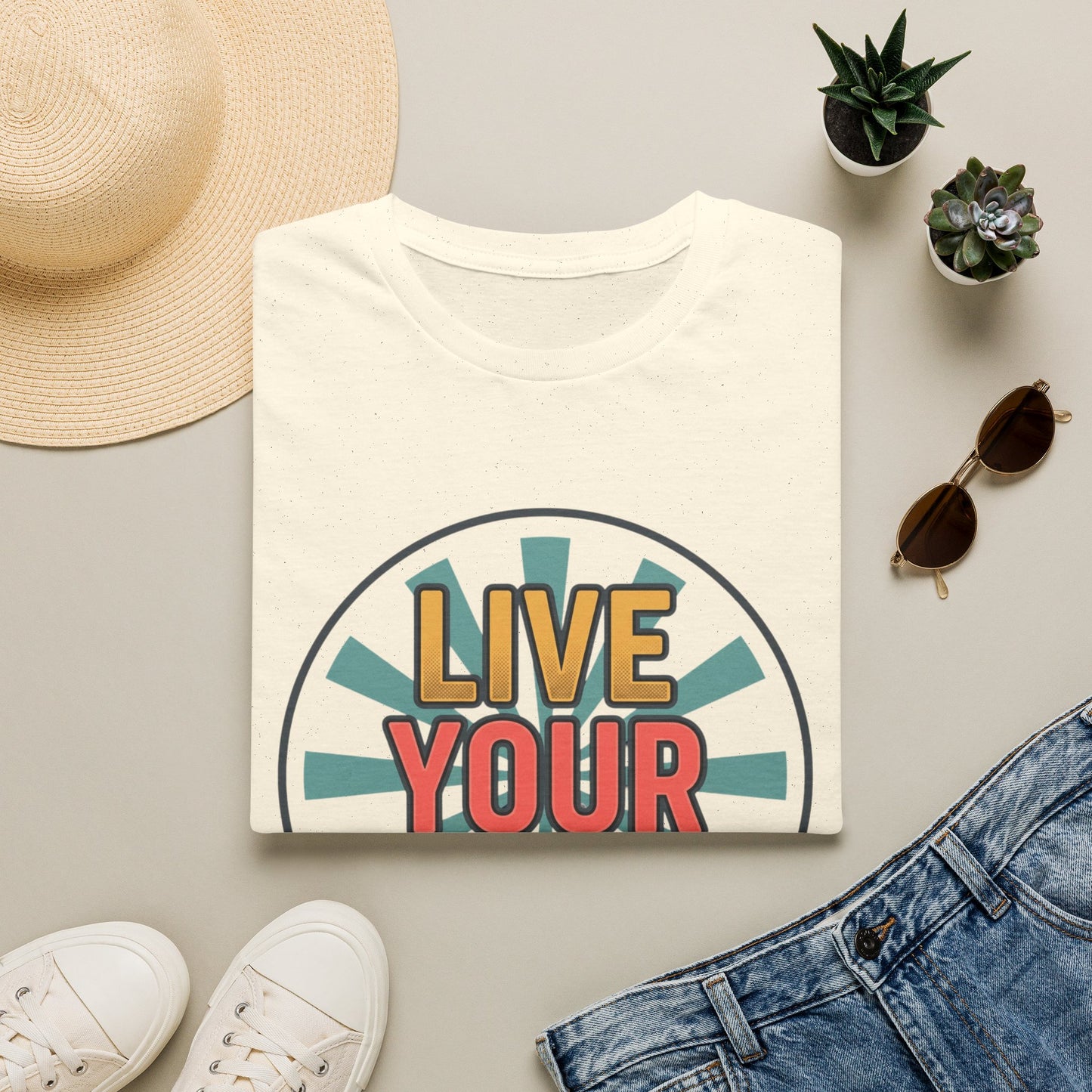 Live Your Truth T-Shirt — Retro Inspirational Graphic Tee