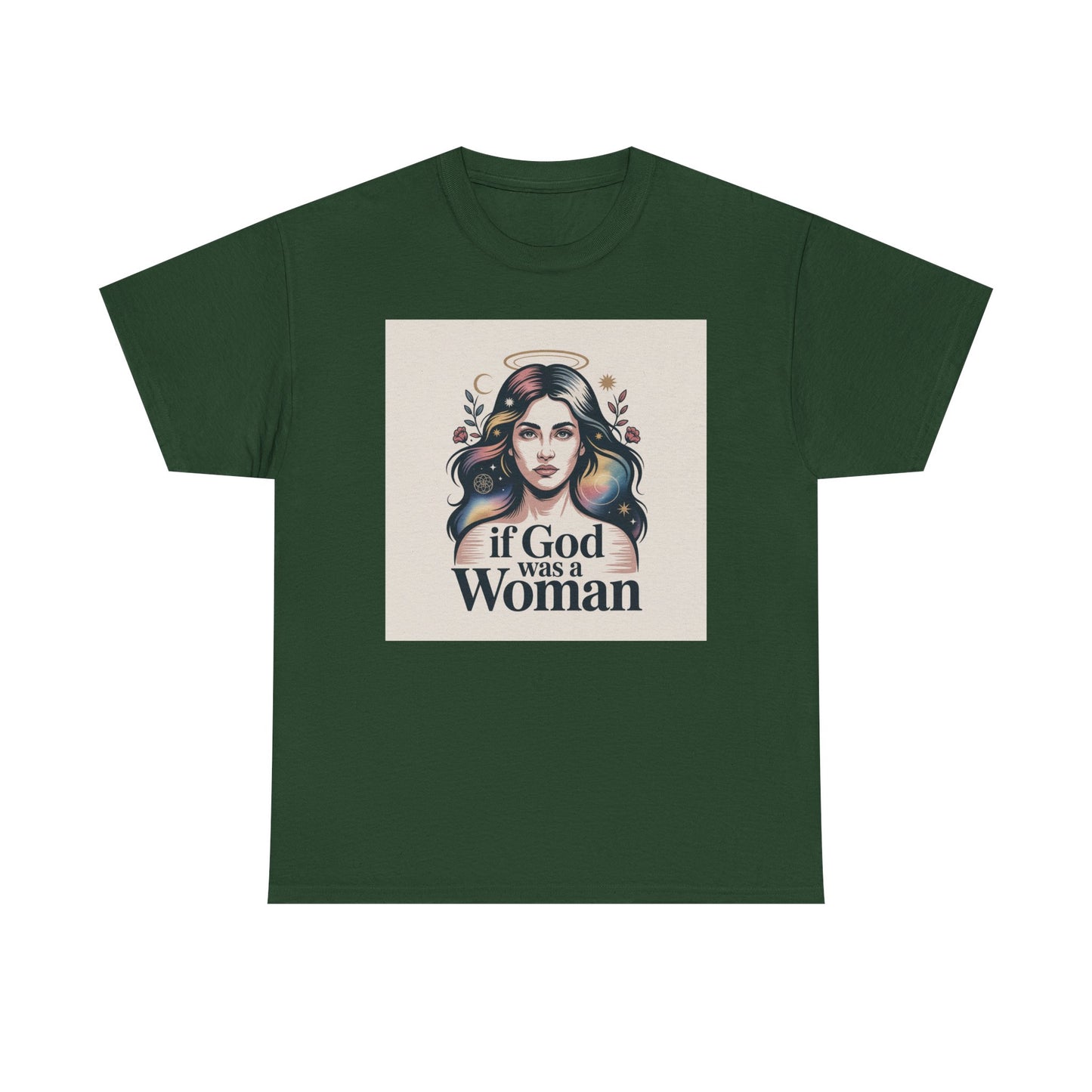 If God Was a Woman T-Shirt — Feminist Retro Portrait Tee