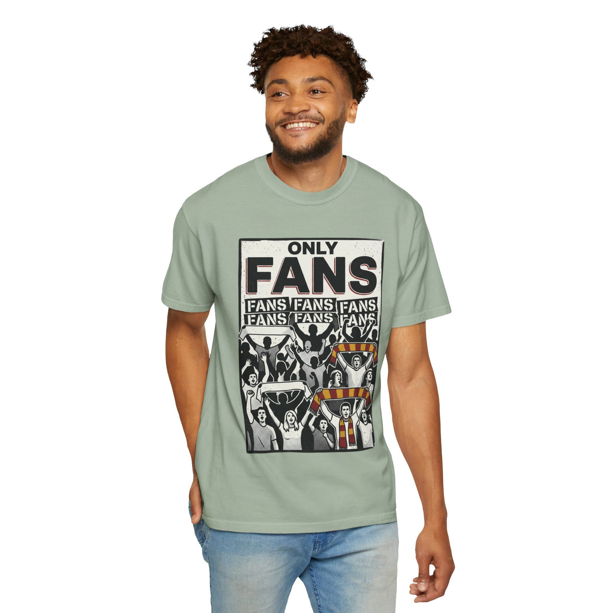 Only Fans Crowd Graphic T-Shirt — Vintage Sports Fan Tee