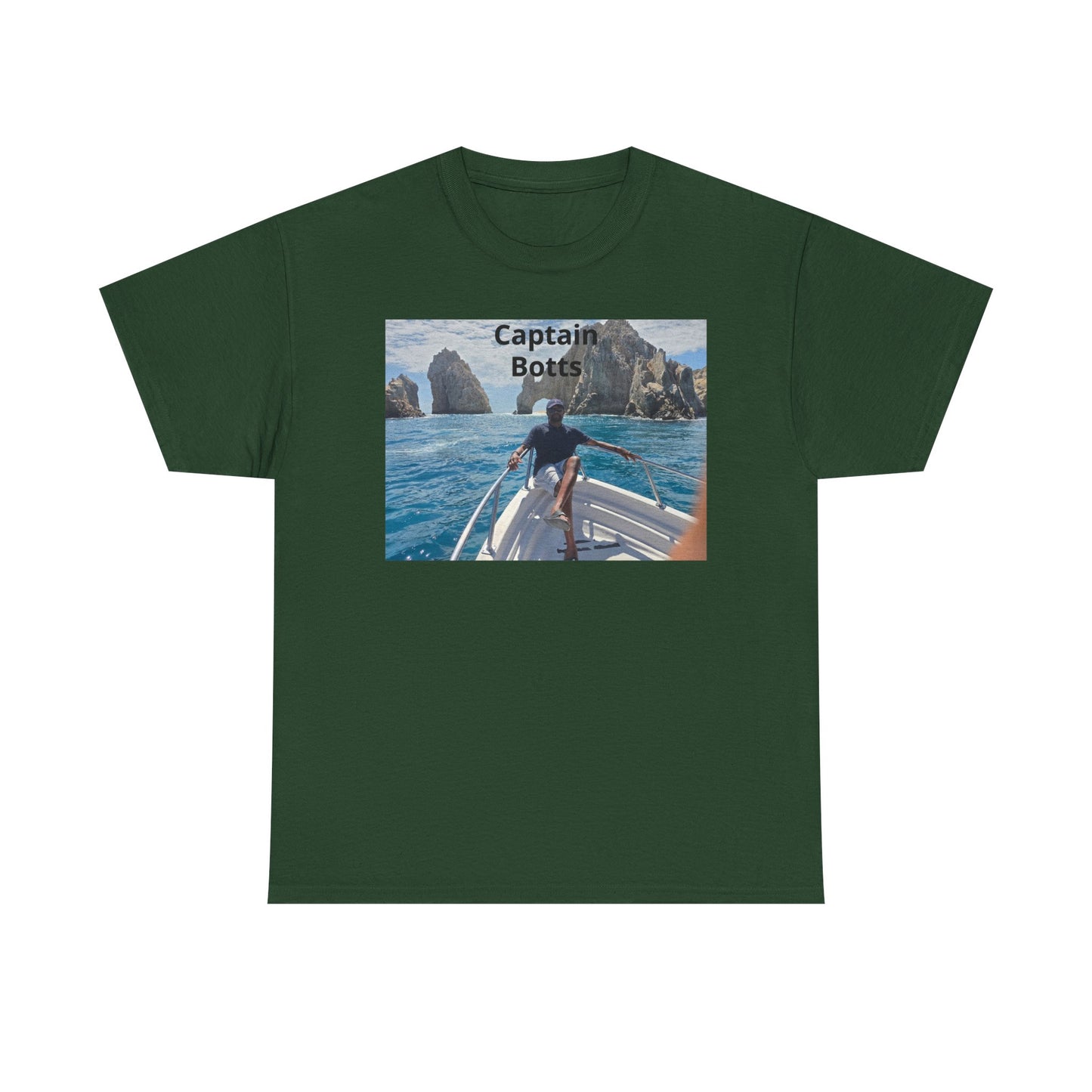 Larry T-Shirt — "Captain Botts" Boat Photo Graphic Tee | Nautical Vacation Crew Shirt