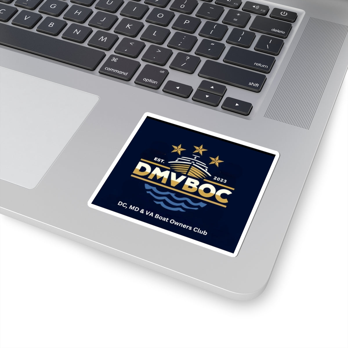 DMVBOC Boat Owners Club Sticker — DC MD & VA Nautical Emblem (Kiss-Cut)