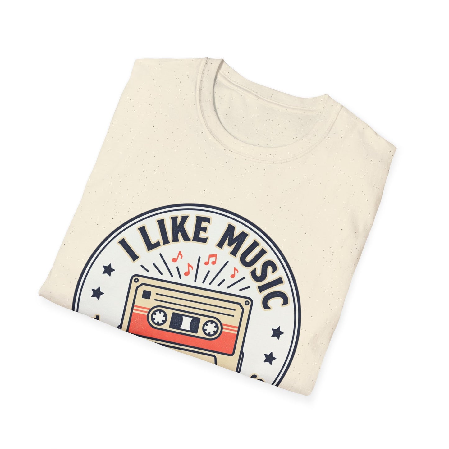Retro Cassette T-Shirt — "I Like Music That Sings to the Pants" Vintage Music Tee