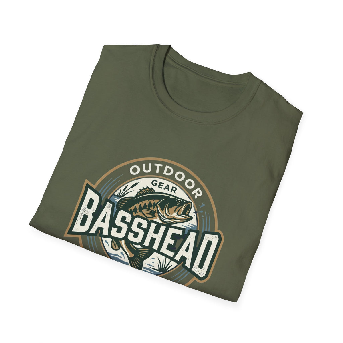 Basshead Fishing T-Shirt — Retro Bass Gear Tee