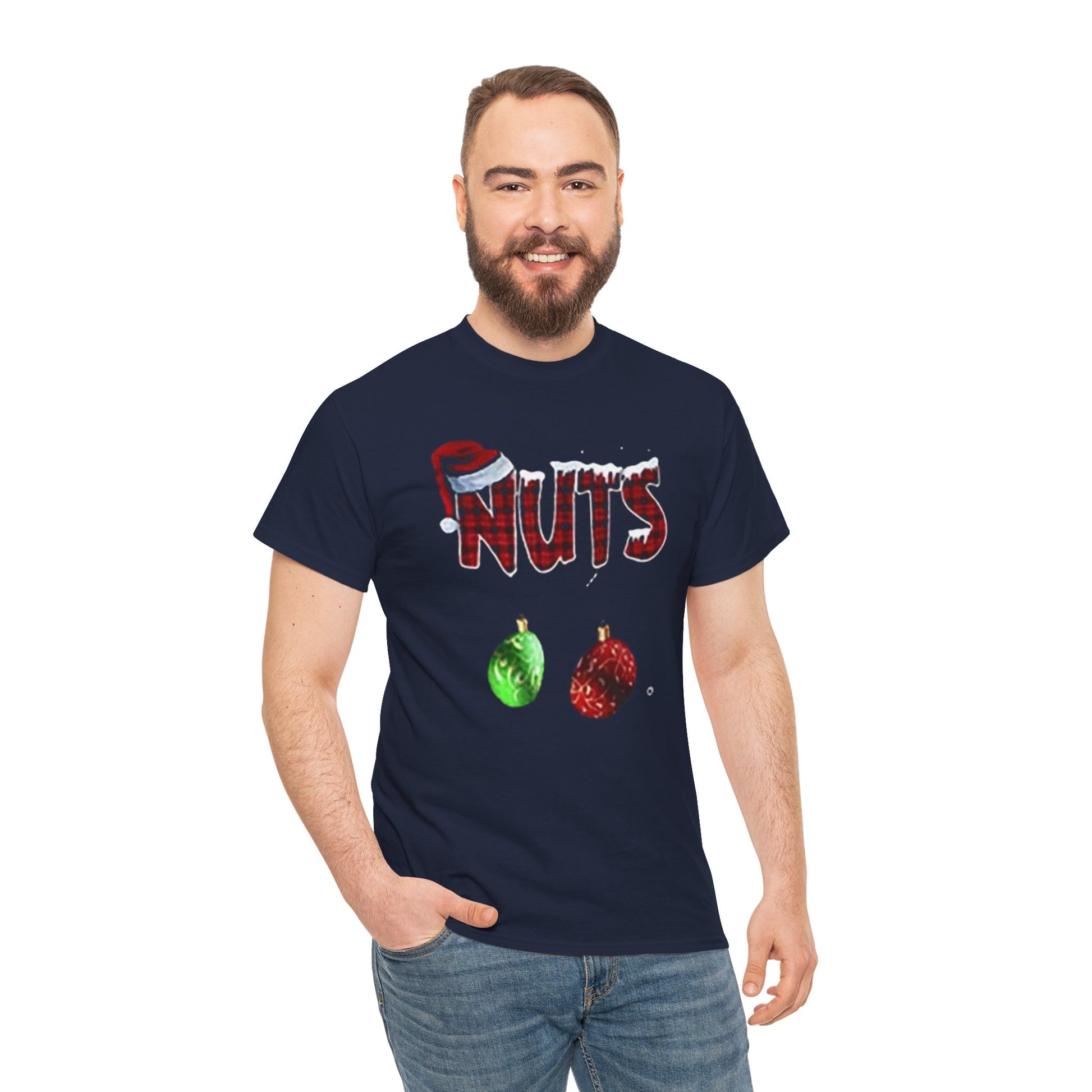 Holiday 'Nuts' Tee — Funny Christmas Ornament Graphic T-Shirt Printify