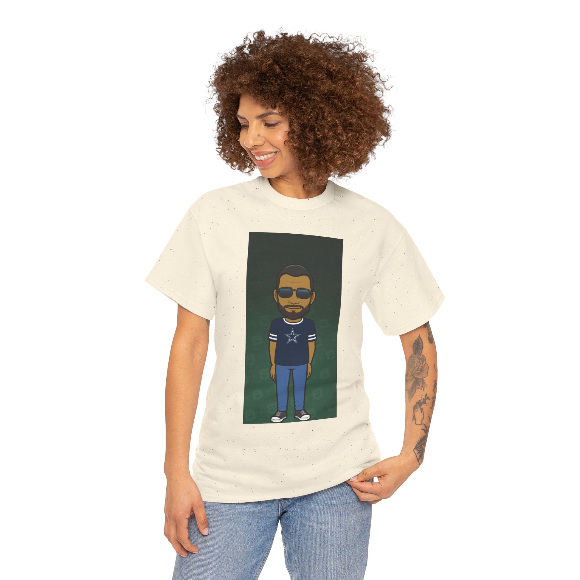 Cartoon Guy Graphic Tee — Personalized Avatar Shirt Printify