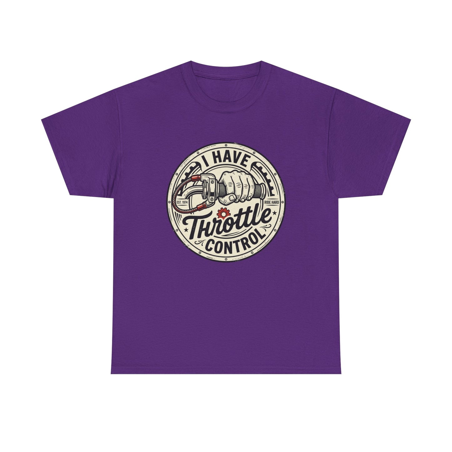 Throttle Control T-Shirt — "I Have Throttle Control" Vintage Motorcycle Tee