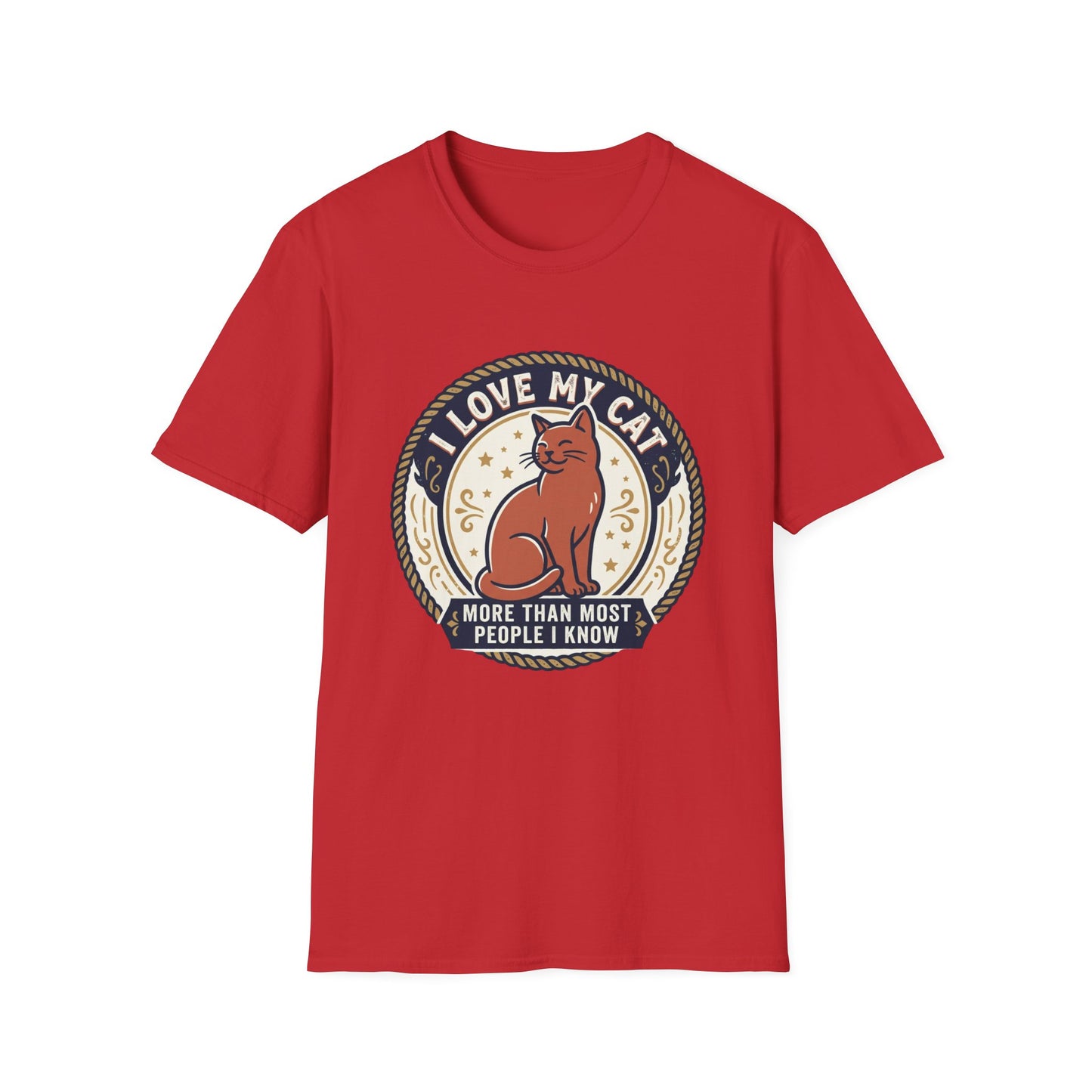I Love My Cat T-Shirt — "I Love My Cat More Than Most People I Know" Cat Lover Tee
