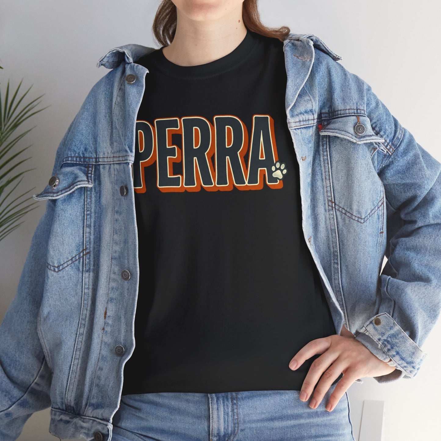 Perra Graphic Tee – Bold Retro Lettering T-Shirt
