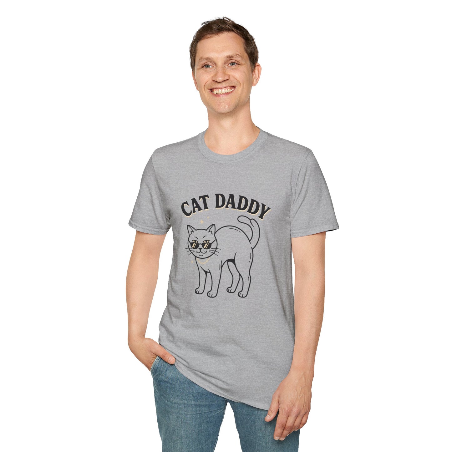 Cat Daddy T-Shirt — Retro Cute Cat Graphic Tee for Cat Lovers