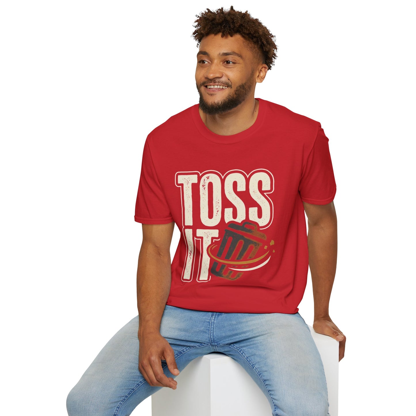 Toss It Graphic T‑Shirt — Casual Recycling / Trash Toss Tee