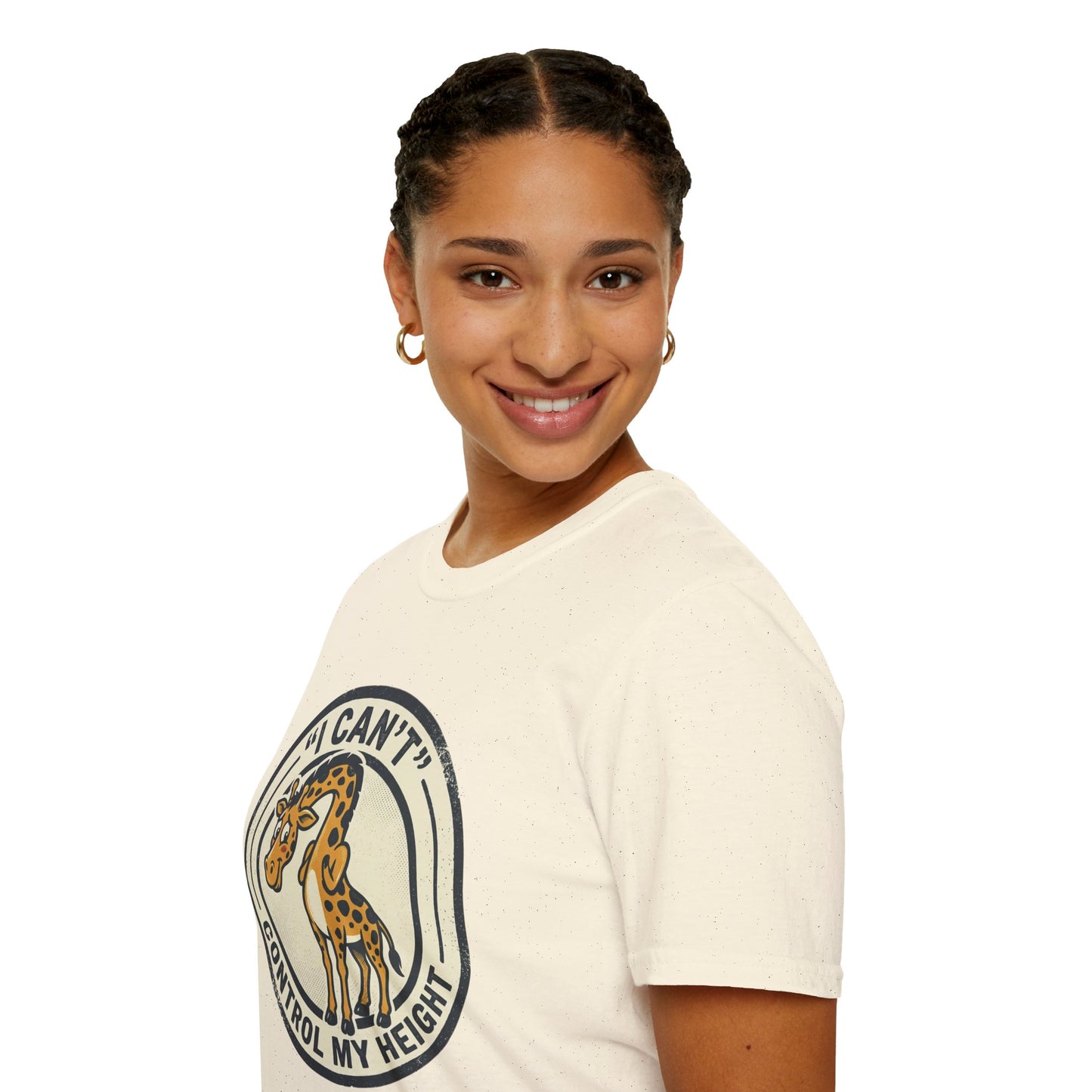 Giraffe 'I Can't Control My Height' T-Shirt