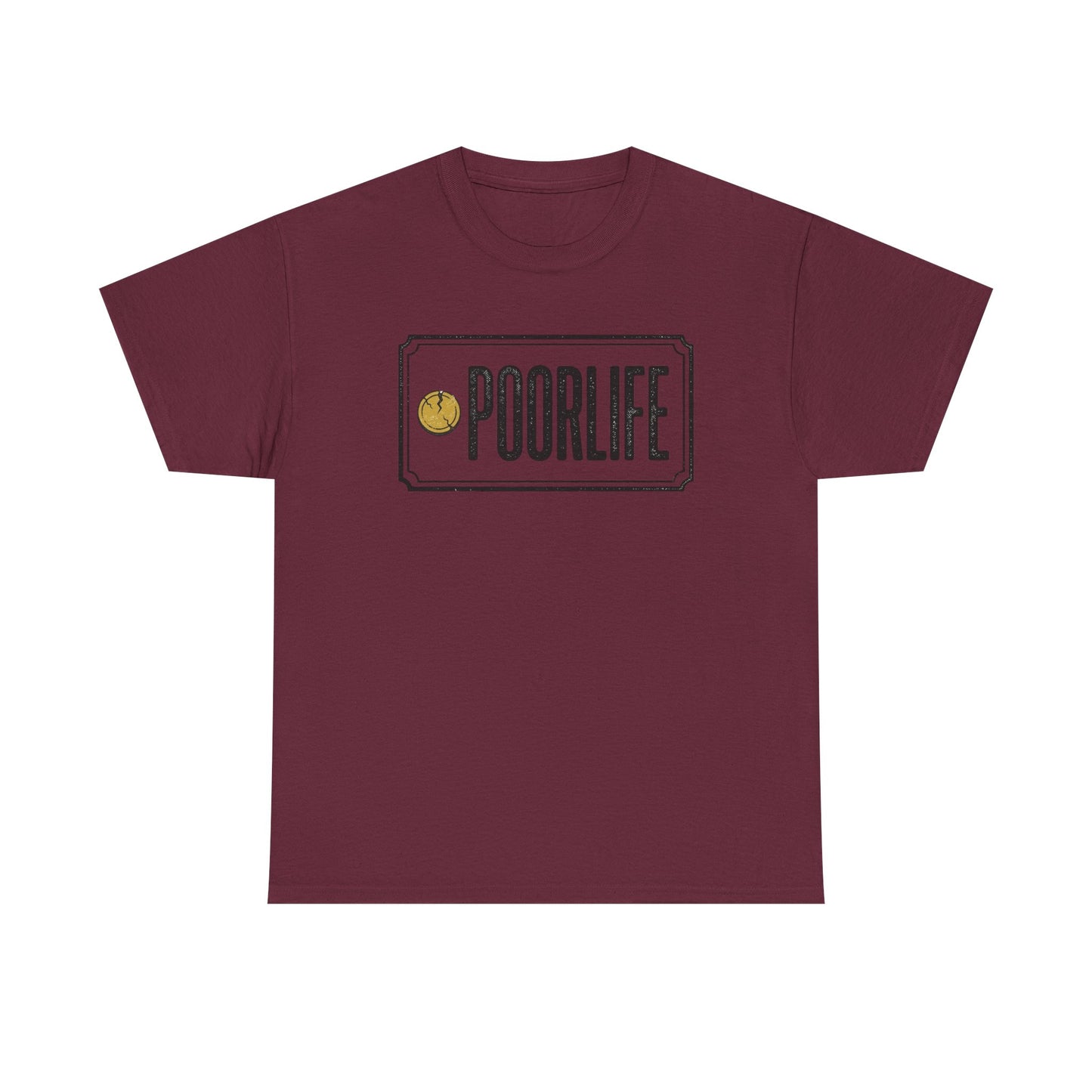 'Poor Life' Vintage Coin Graphic Tee