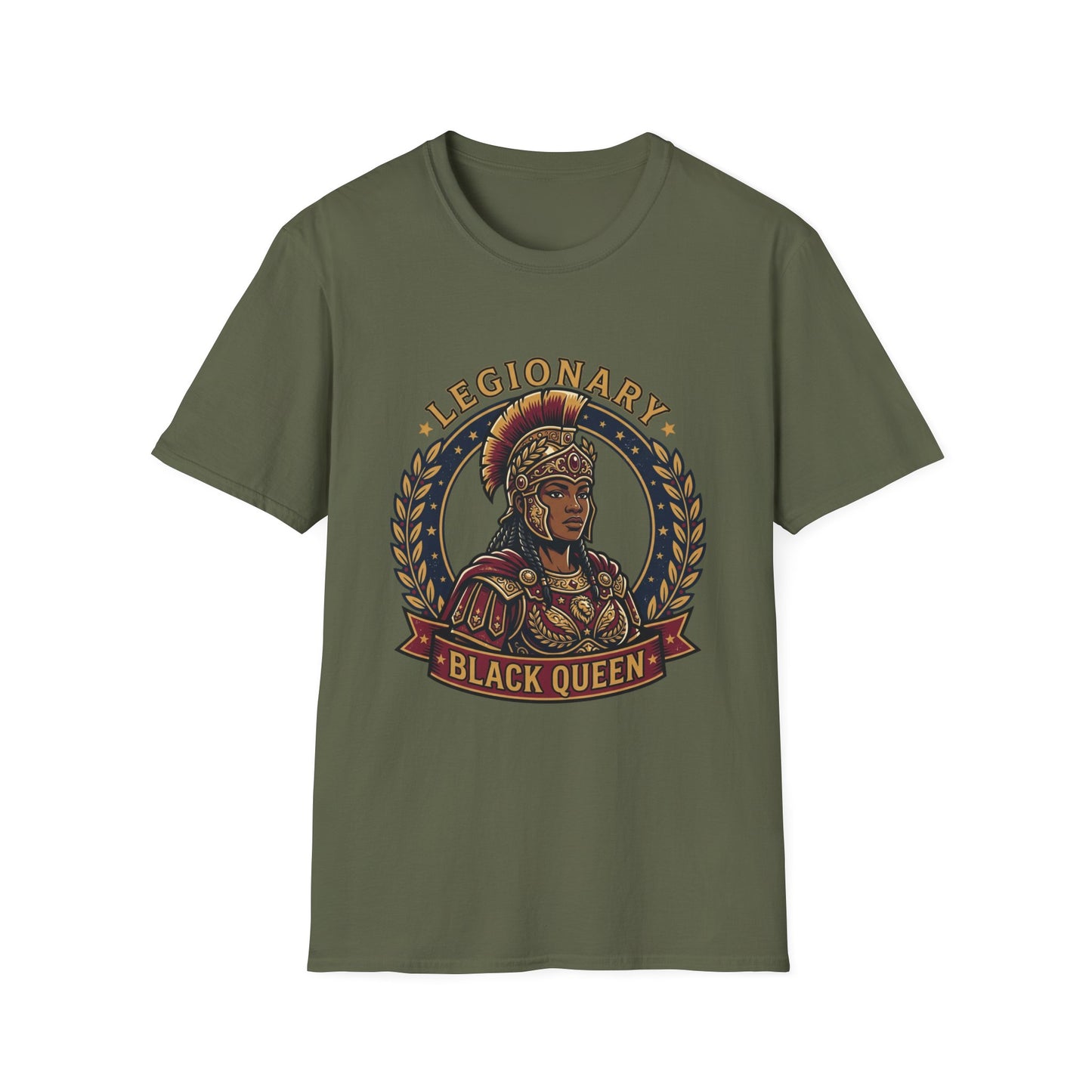 Legionary Black Queen T-Shirt — Empowering Afrocentric Warrior Tee