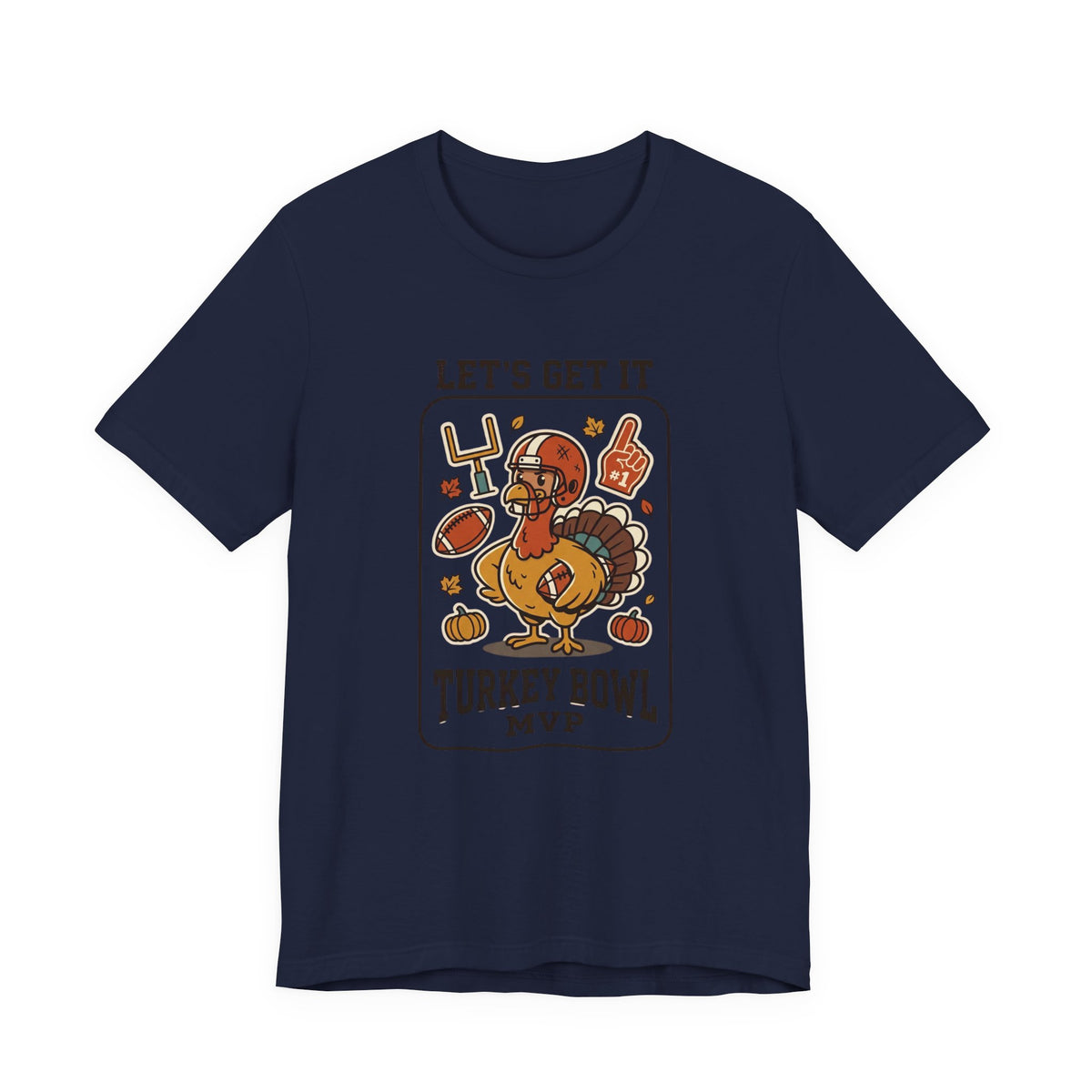 Turkey Bowl MVP T-Shirt | Thanksgiving football, pumpkin pie harvest