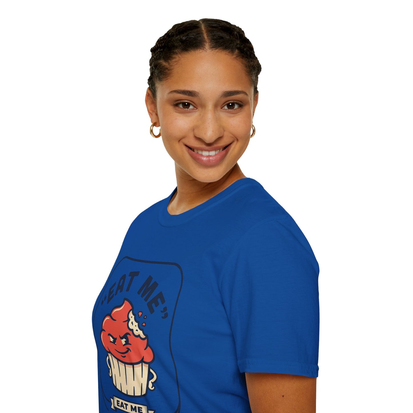 Cupcake Graphic T-Shirt — "Eat Me" Retro Dessert Tee