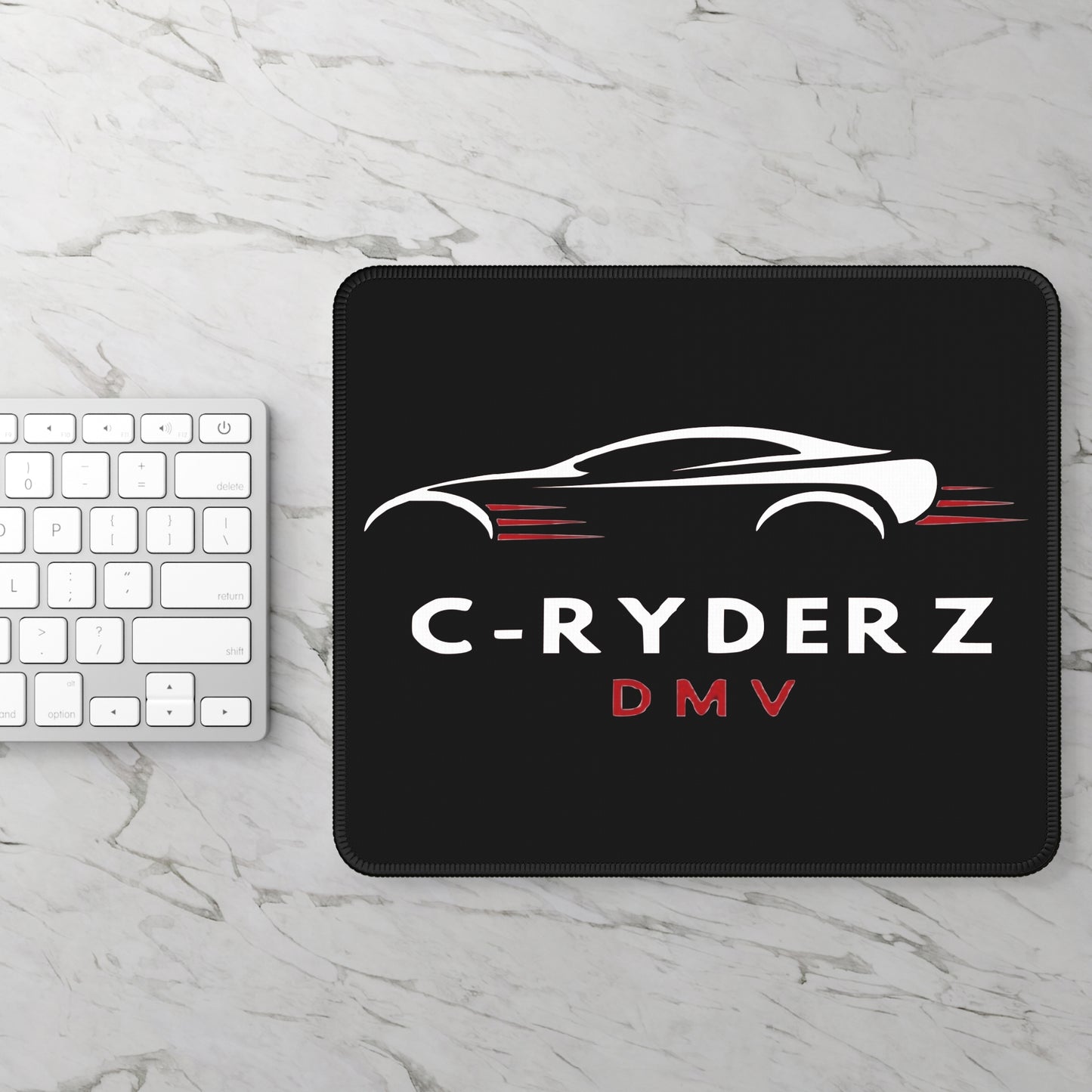 C-RYDERZ Stylish Gaming Mouse Pad with C-Ryderz Design, Desk Accessory, Gift for Gamers, Car Enthusiasts, Home Office Decor, Personalized Mouse Mat Printify