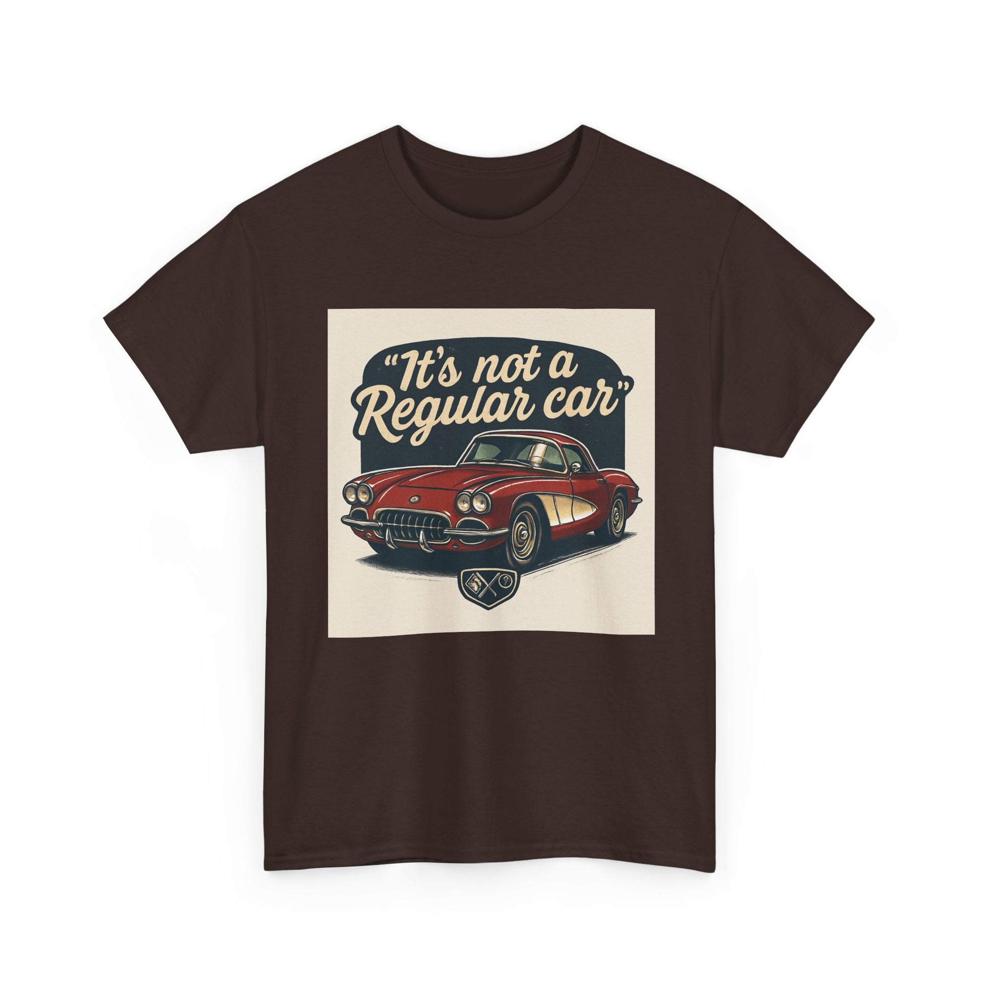 Classic Car Tee — "It's Not a Regular Car" Vintage Muscle Car Shirt Printify