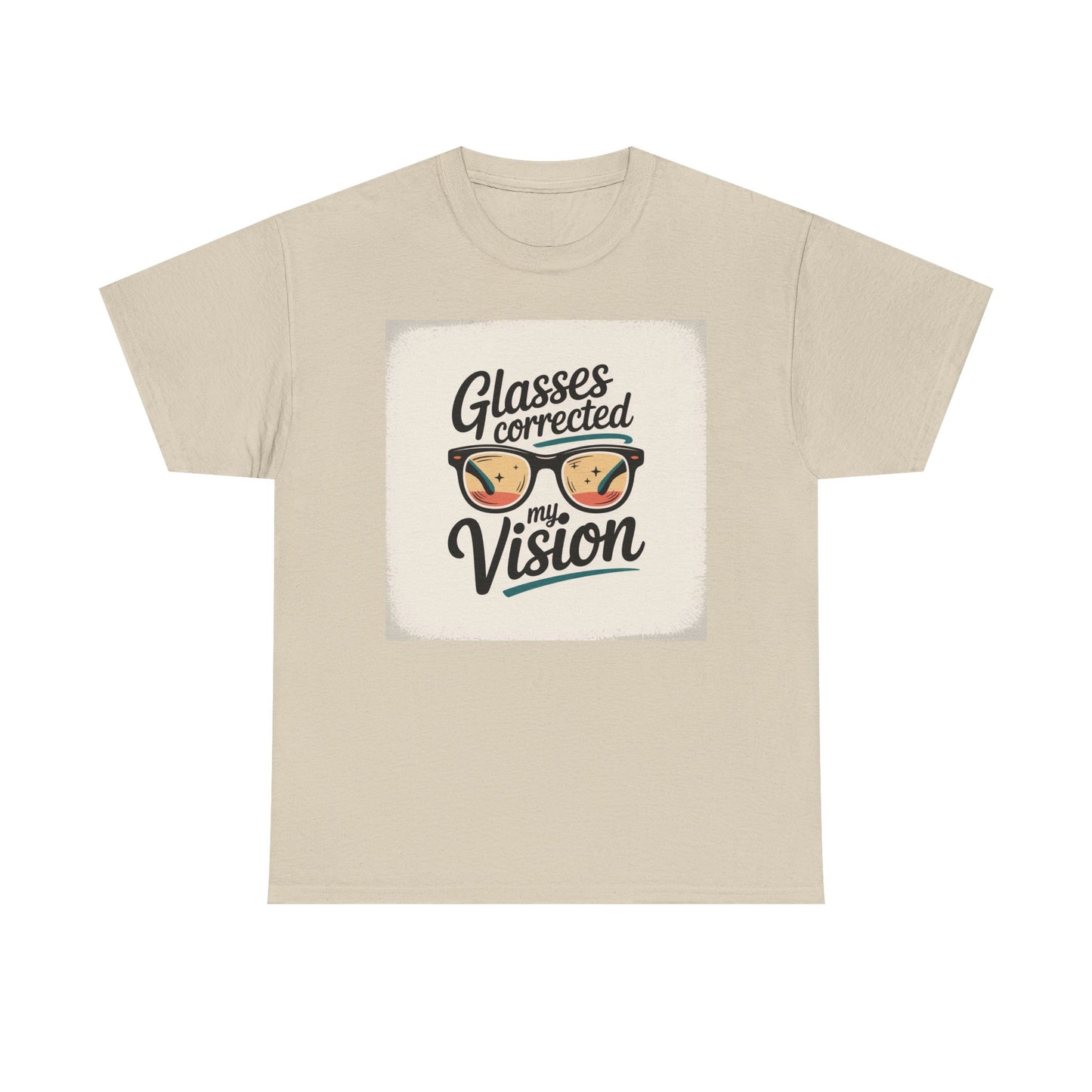 T-Shirt — "Glasses Corrected My Vision" Retro Eyewear Graphic Tee