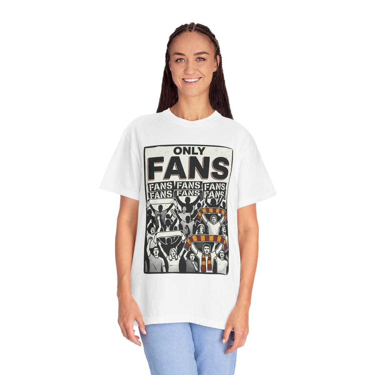 Only Fans Crowd Graphic T-Shirt — Vintage Sports Fan Tee