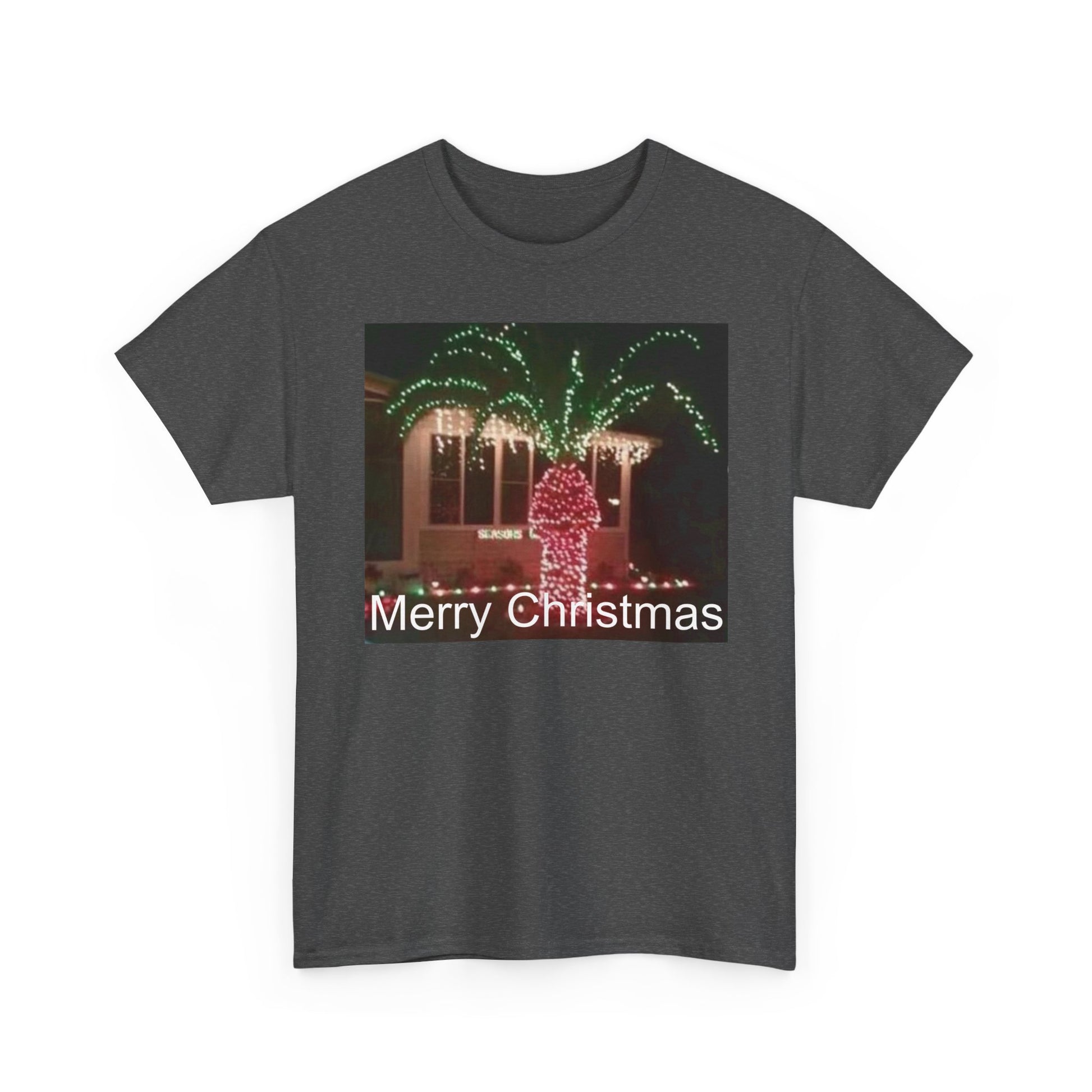 Christmas Lights Tee — 'Merry Christmas' Holiday Graphic T-Shirt Printify