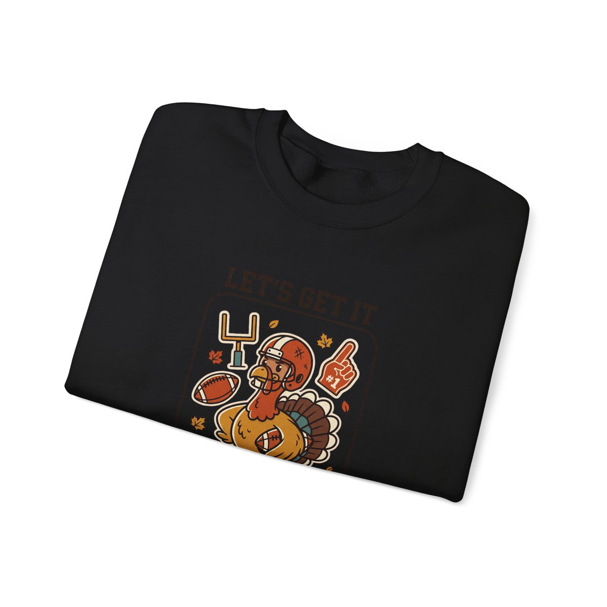Turkey Bowl MVP Crewneck Sweatshirt | Thanksgiving Football Turkey, Fall Game Day