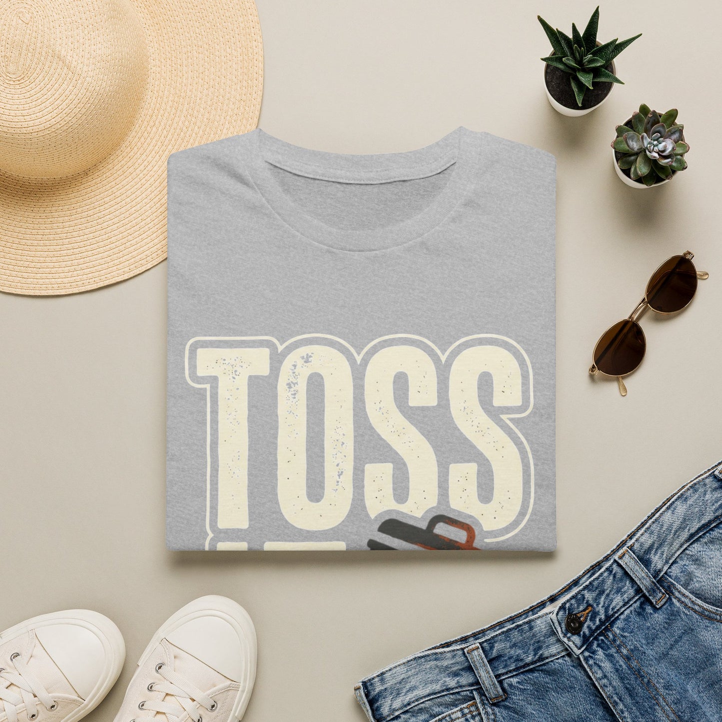 Toss It Graphic T‑Shirt — Casual Recycling / Trash Toss Tee
