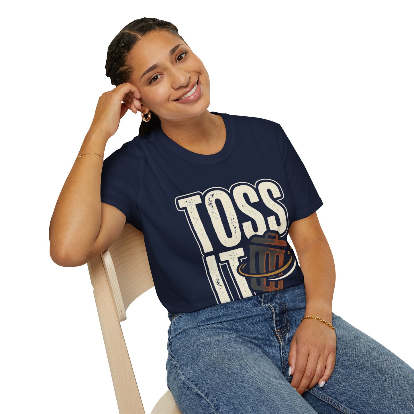 Toss It Graphic T‑Shirt — Casual Recycling / Trash Toss Tee