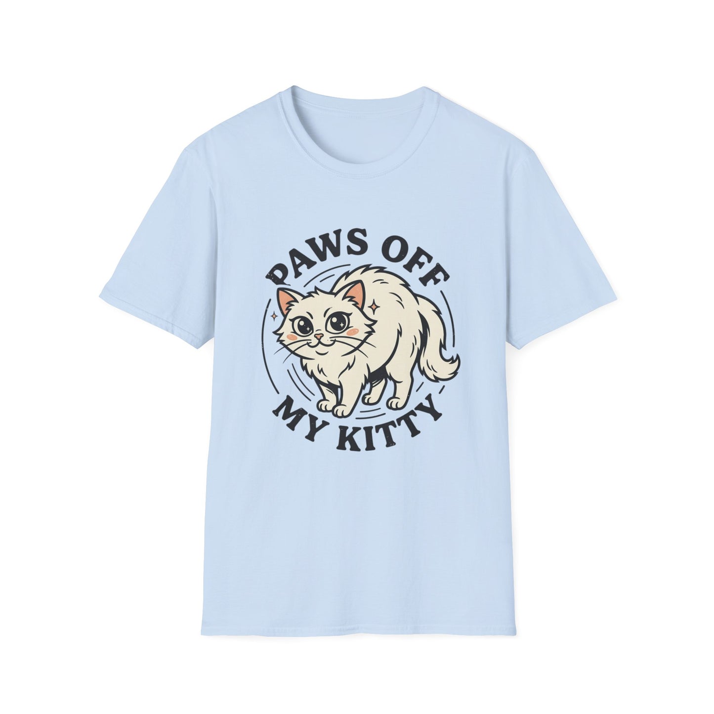 Paws Off My Kitty T-Shirt — Cute Protective Cat Graphic Tee