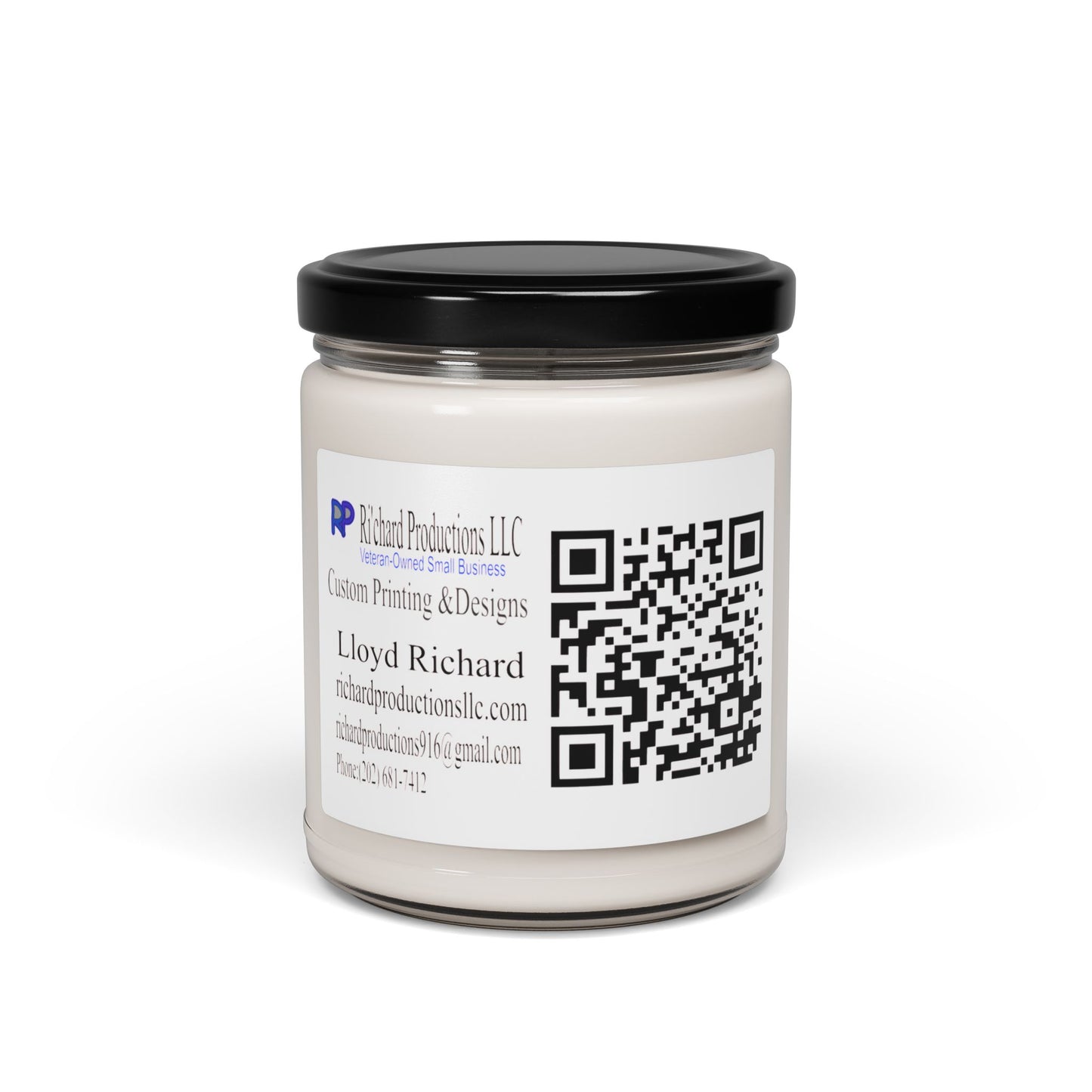 9oz Scented Soy Candle — Clean Jar Candle with Subtle Fragrance (Hand-Poured)