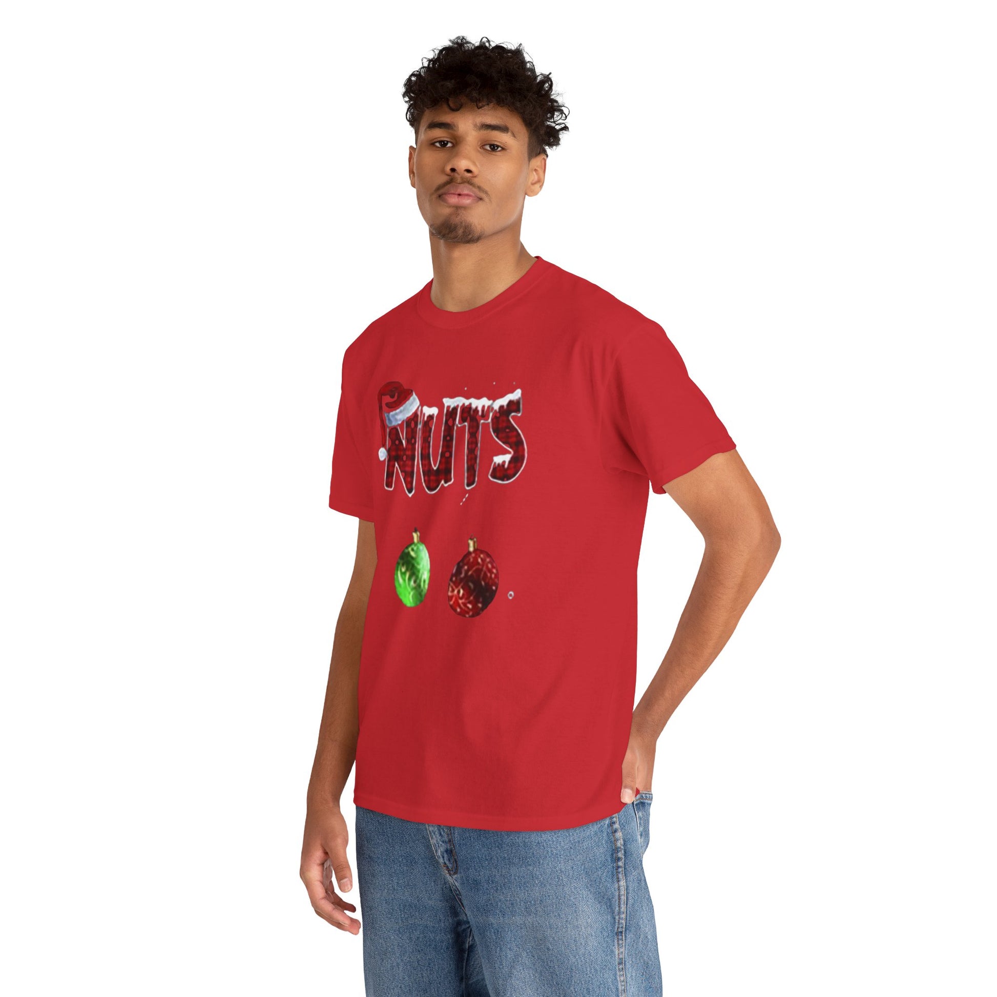 Holiday 'Nuts' Tee — Funny Christmas Ornament Graphic T-Shirt Printify