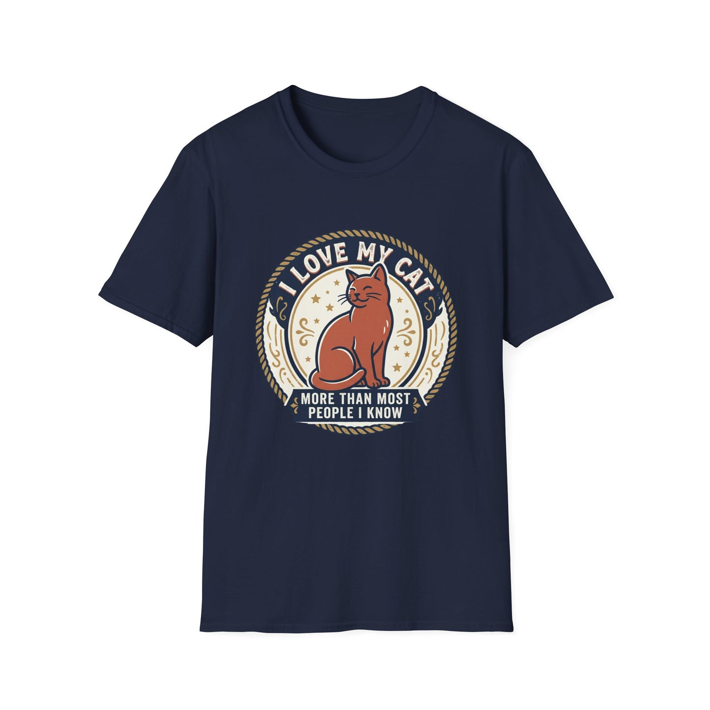 I Love My Cat T-Shirt — "I Love My Cat More Than Most People I Know" Cat Lover Tee