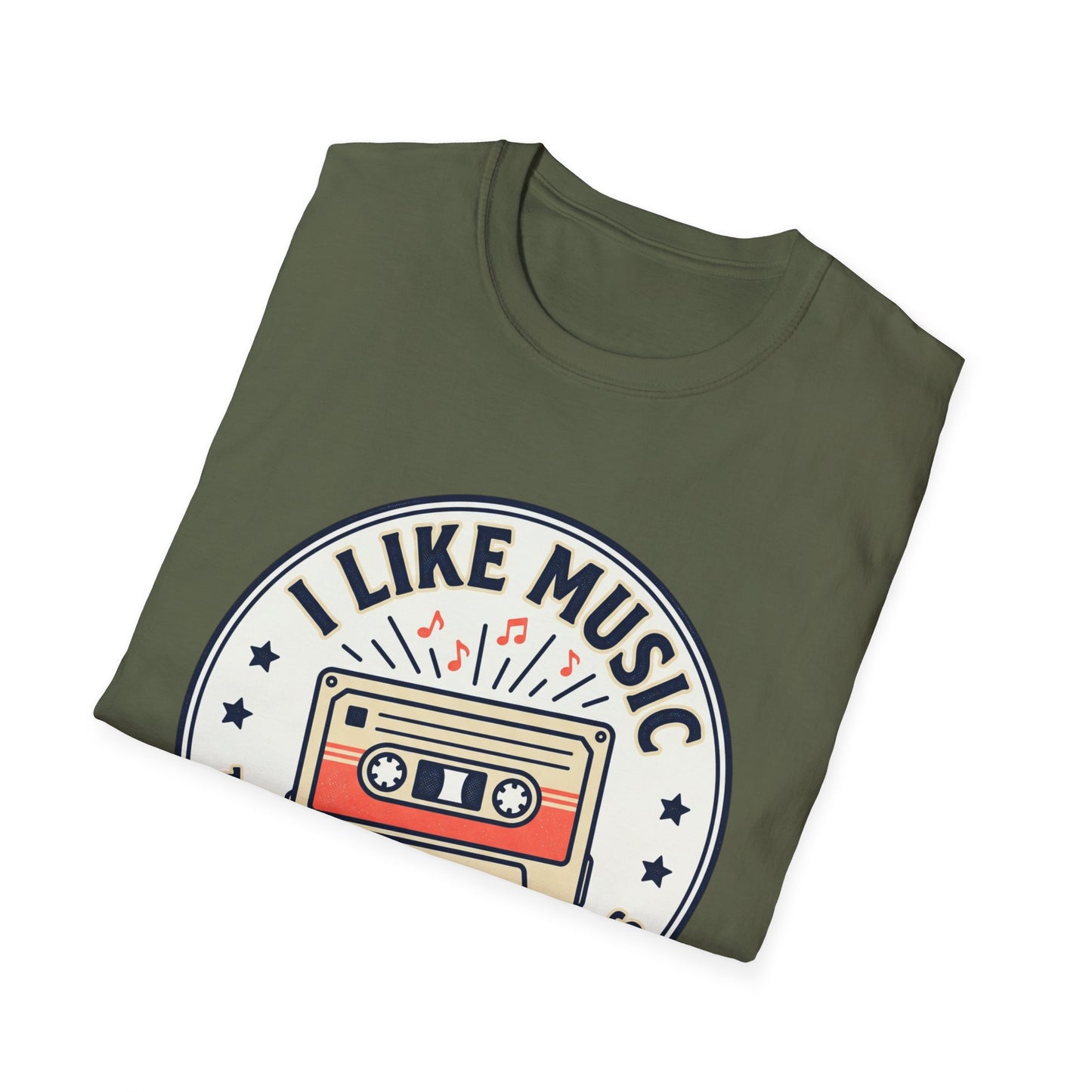 Retro Cassette T-Shirt — "I Like Music That Sings to the Pants" Vintage Music Tee