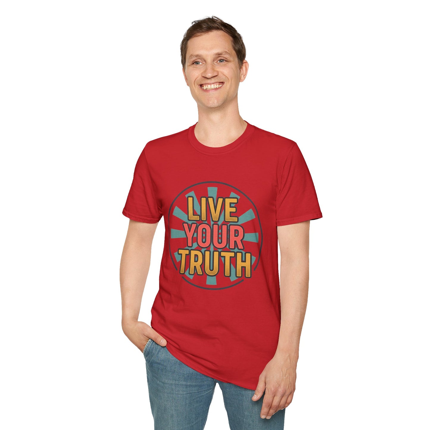 Live Your Truth T-Shirt — Retro Inspirational Graphic Tee
