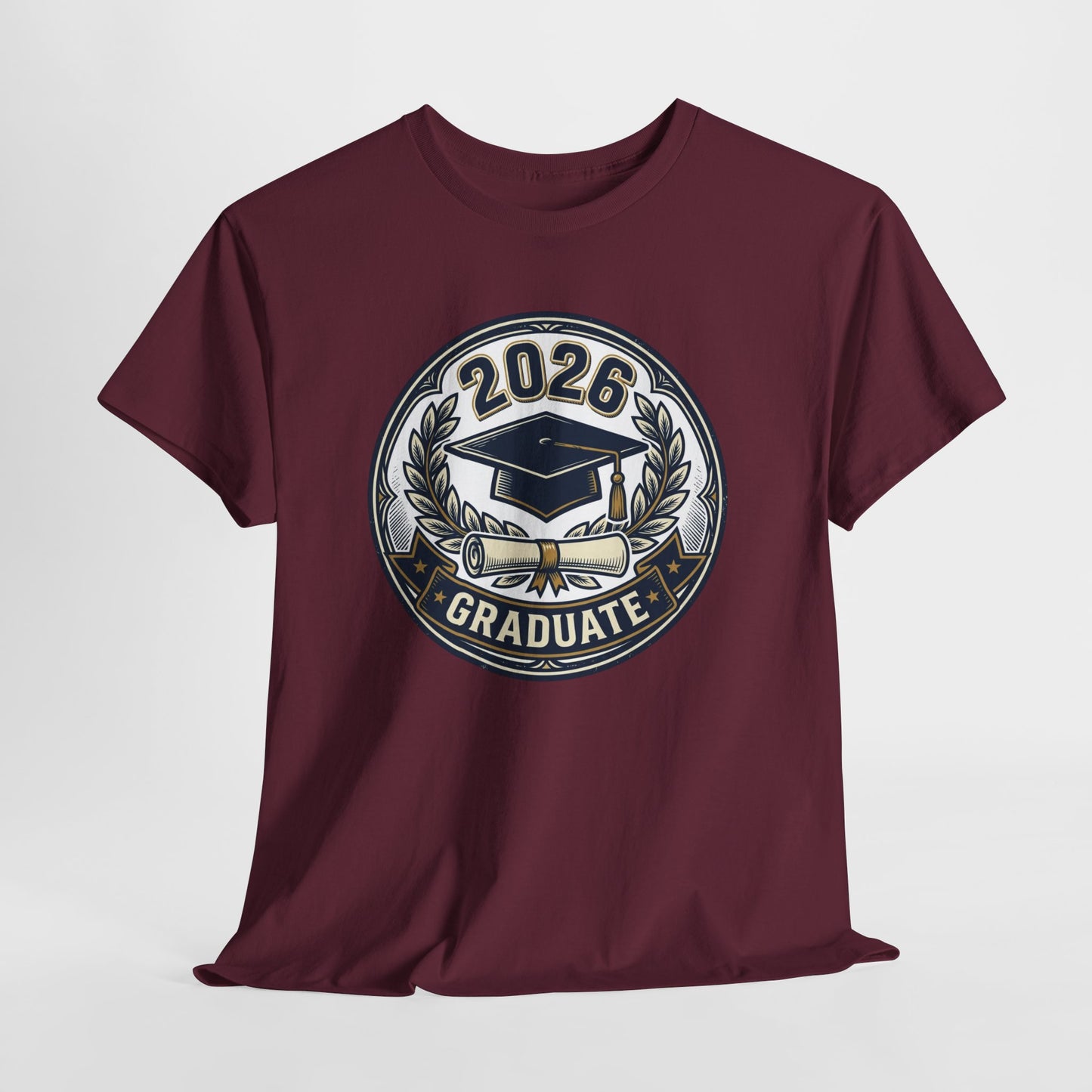 2026 Graduate T-Shirt — Graduation Cap Emblem Tee