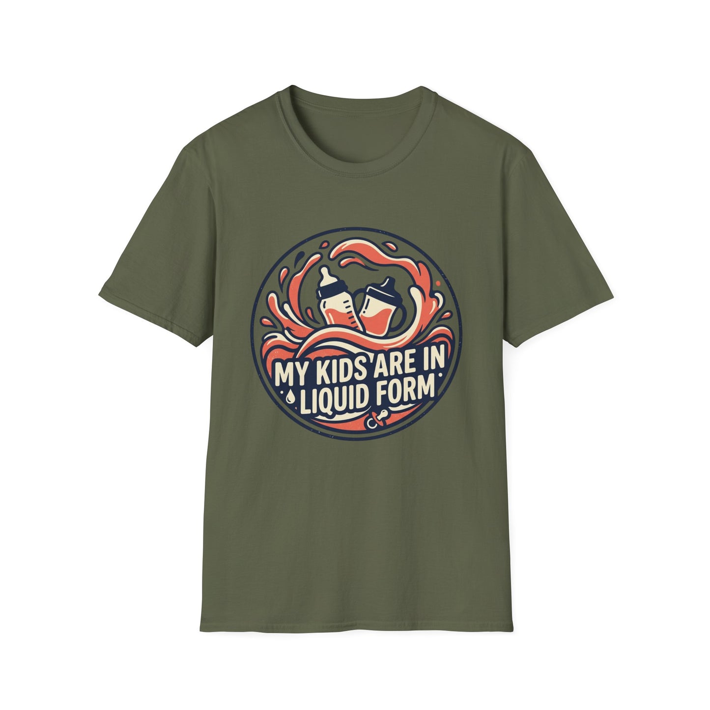 "My Kids Are in Liquid Form" Funny Parenting Tee