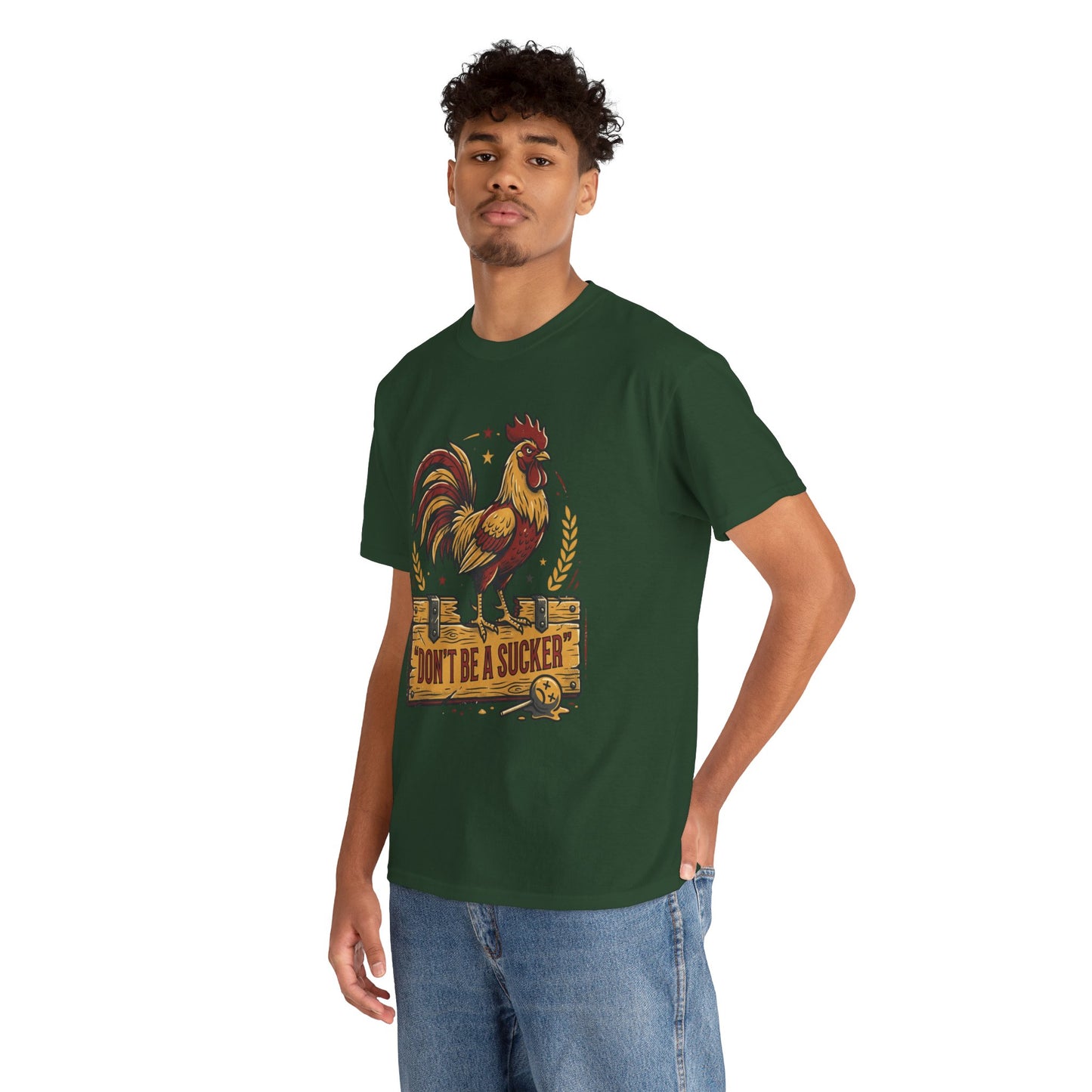 Rooster 'Don't Be a Sucker' Graphic Tee Printify