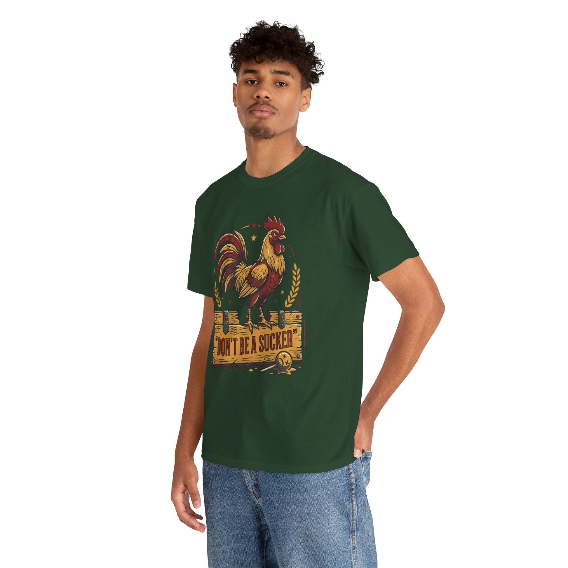 Rooster 'Don't Be a Sucker' Graphic Tee Printify