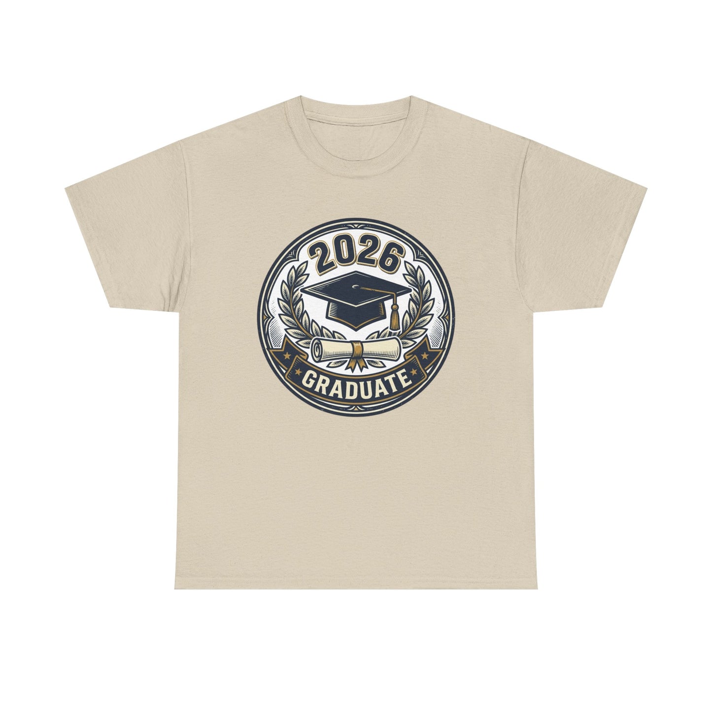 2026 Graduate T-Shirt — Graduation Cap Emblem Tee