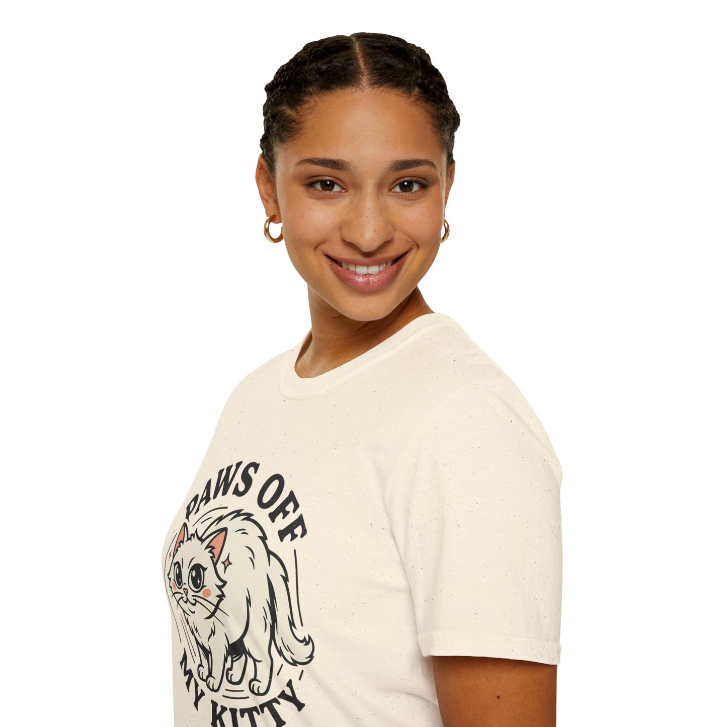Paws Off My Kitty T-Shirt — Cute Protective Cat Graphic Tee