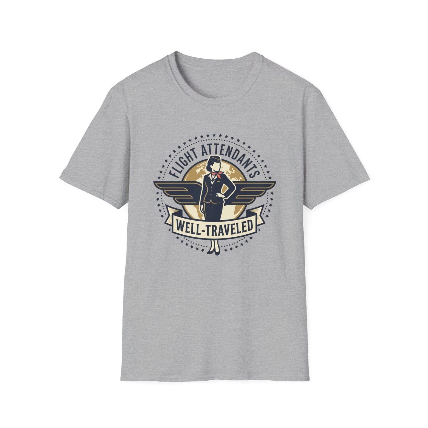 Flight Attendant ‘Well-Traveled’ T-Shirt