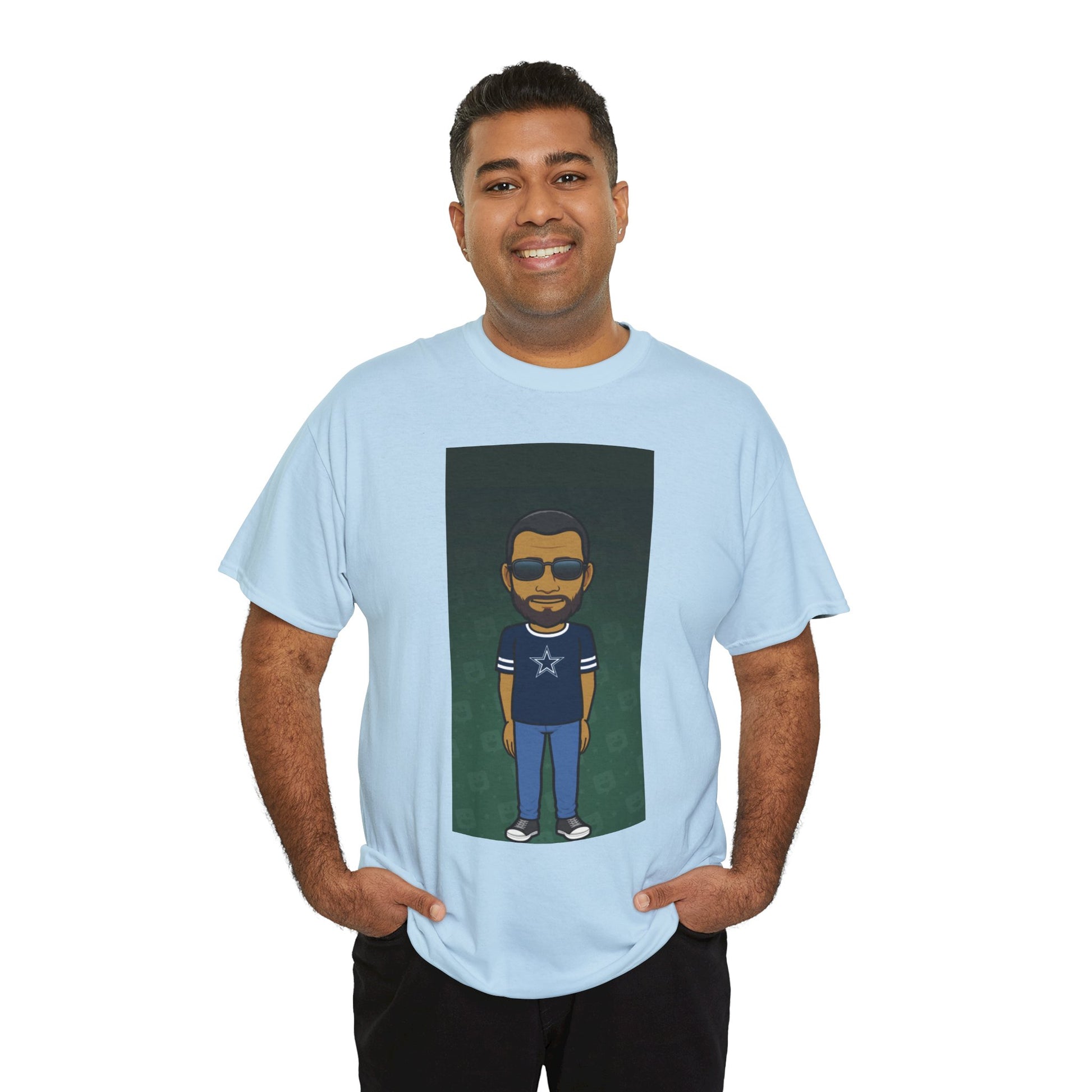 Cartoon Guy Graphic Tee — Personalized Avatar Shirt Printify