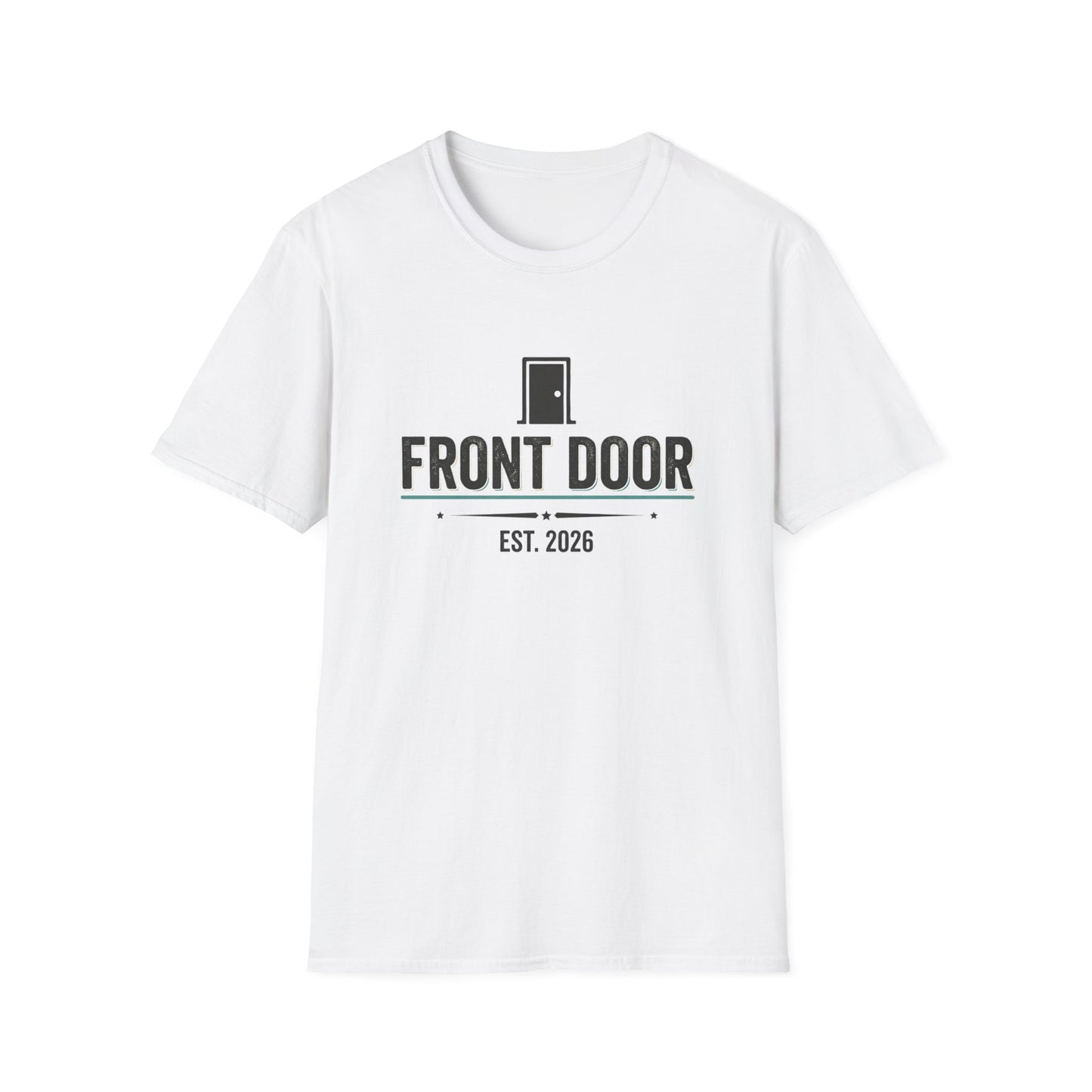 Front Door T‑Shirt – 'Front Door' Logo Tee (Est. 2026)
