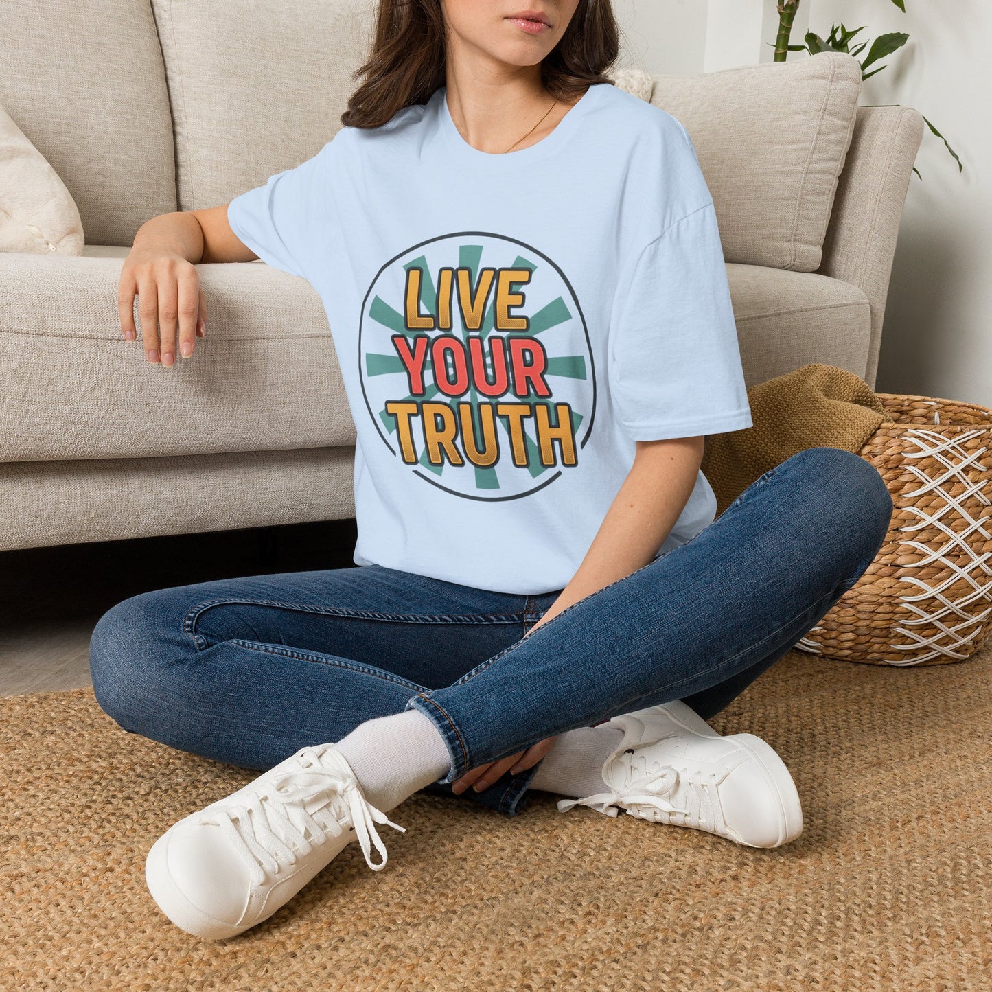 Live Your Truth T-Shirt — Retro Inspirational Graphic Tee