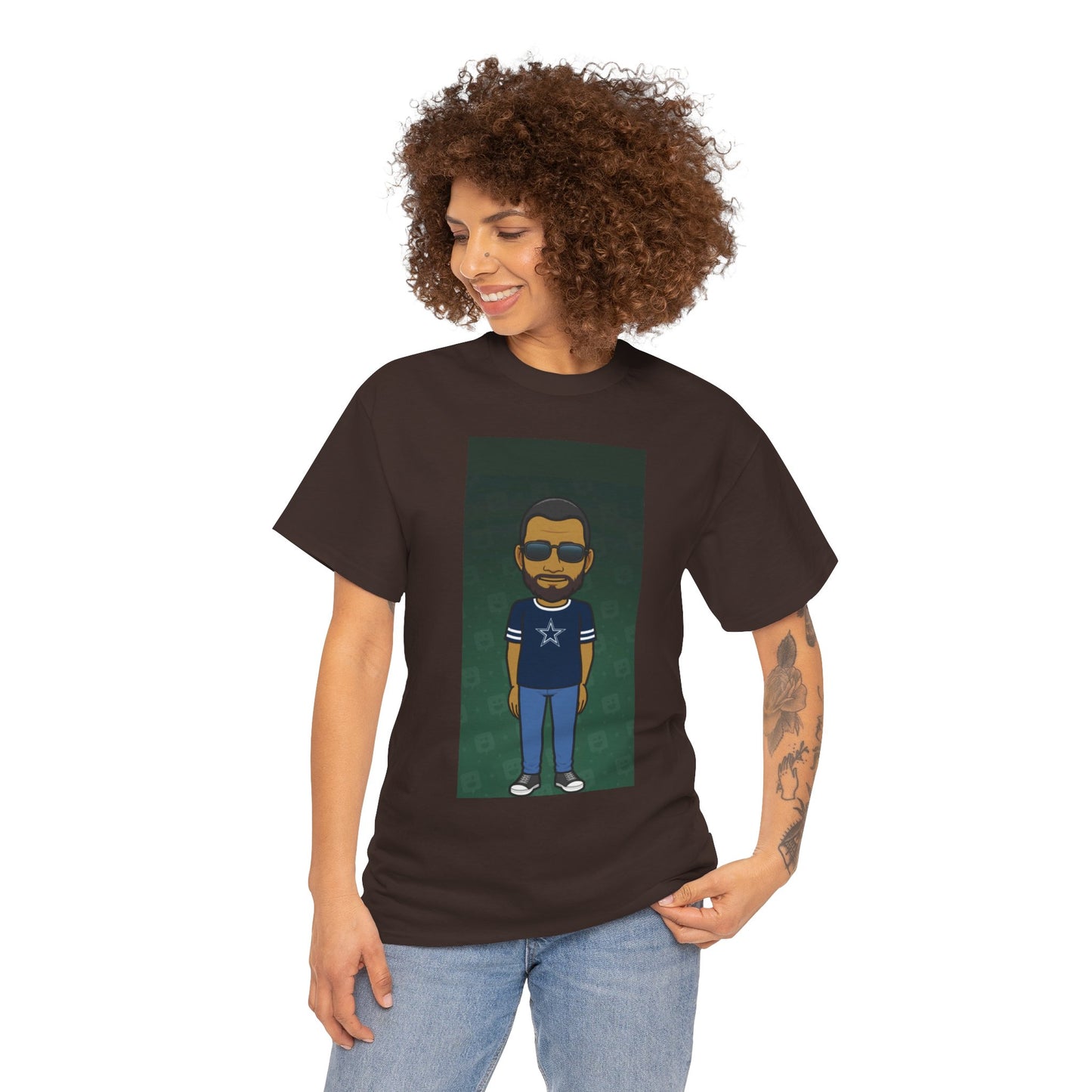 Cartoon Guy Graphic Tee — Personalized Avatar Shirt Printify