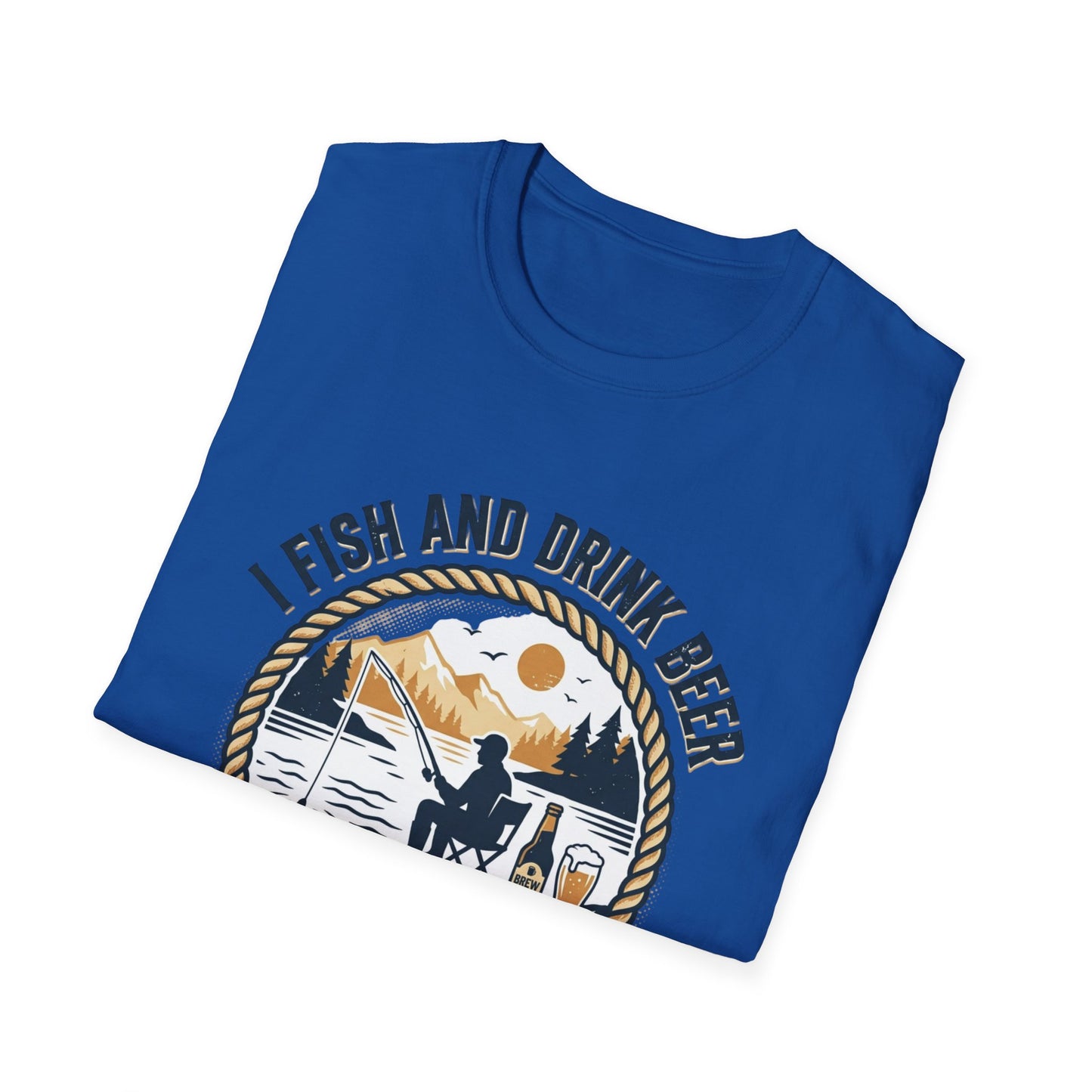 Fishing & Beer T-Shirt — "I Fish and Drink Beer" Relax & Cast Graphic Tee