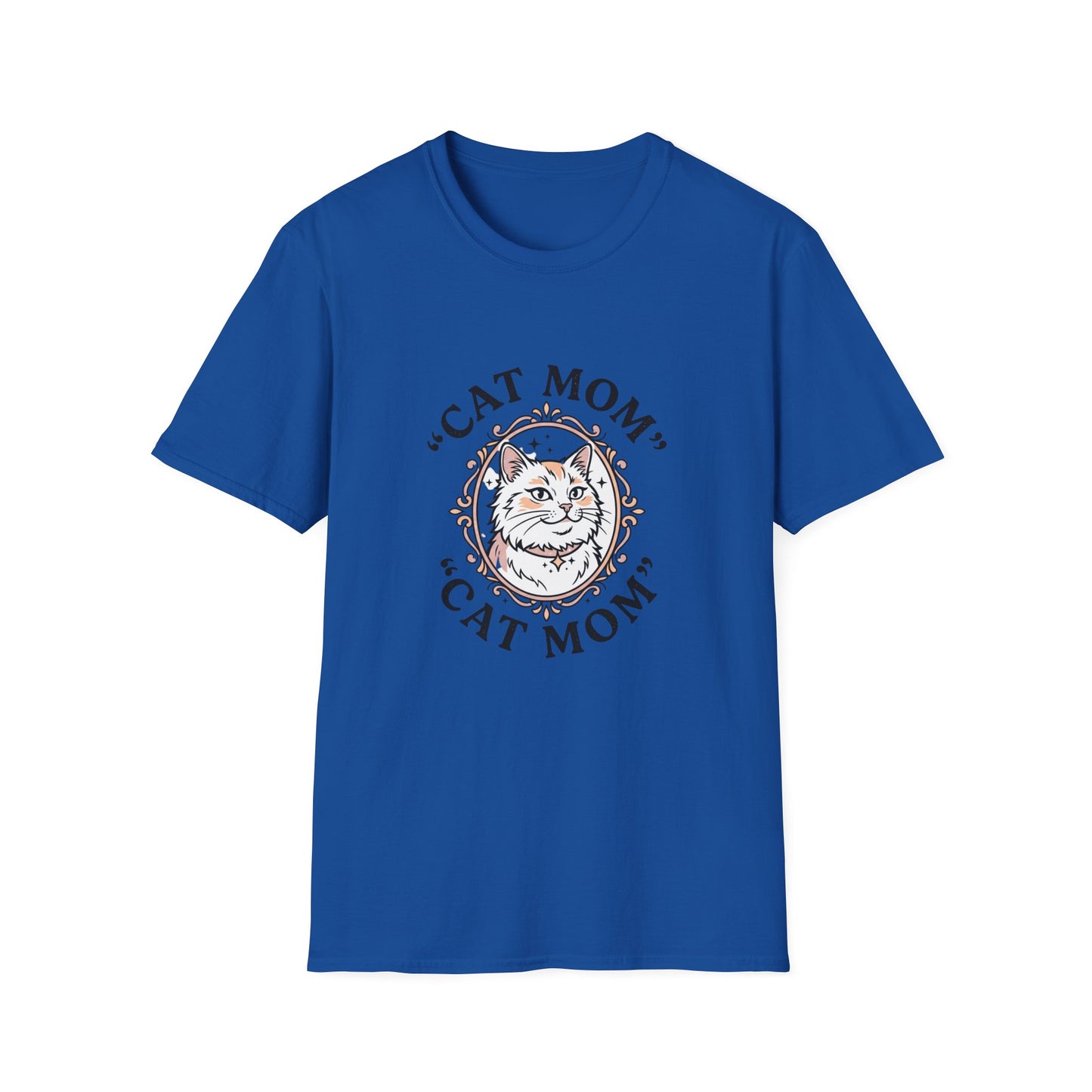 Cat Mom T-Shirt — Cute Vintage Cat Portrait Tee for Cat Lovers
