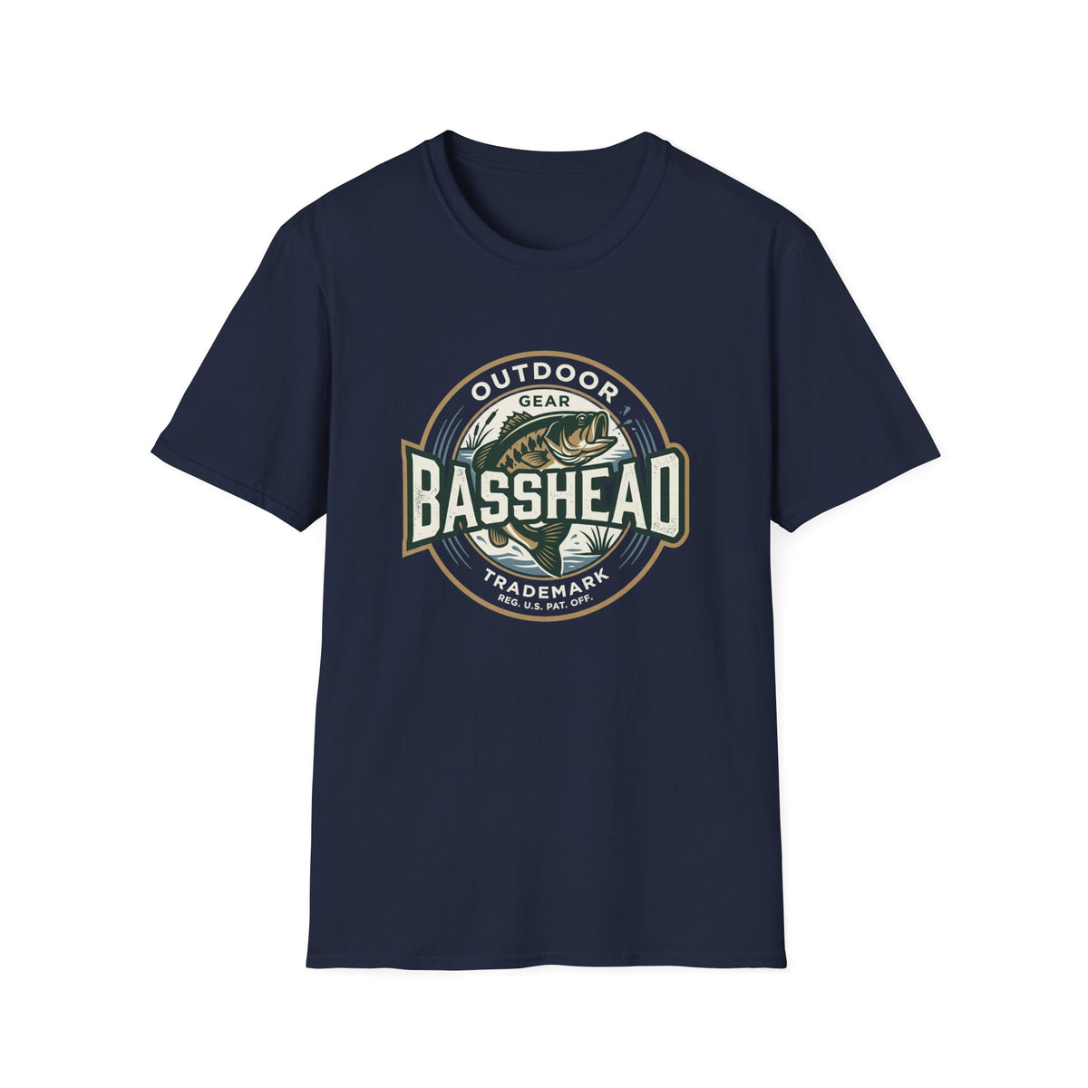 Basshead Fishing T-Shirt — Retro Bass Gear Tee